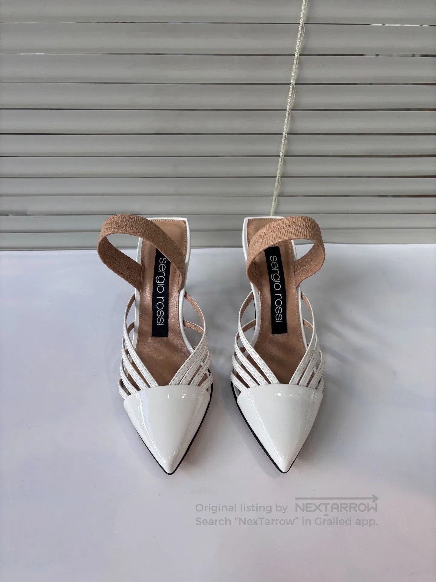 Sergio Rossi Sergio Rossi White Two. Size US 5 / IT 35 - 5 Thumbnail