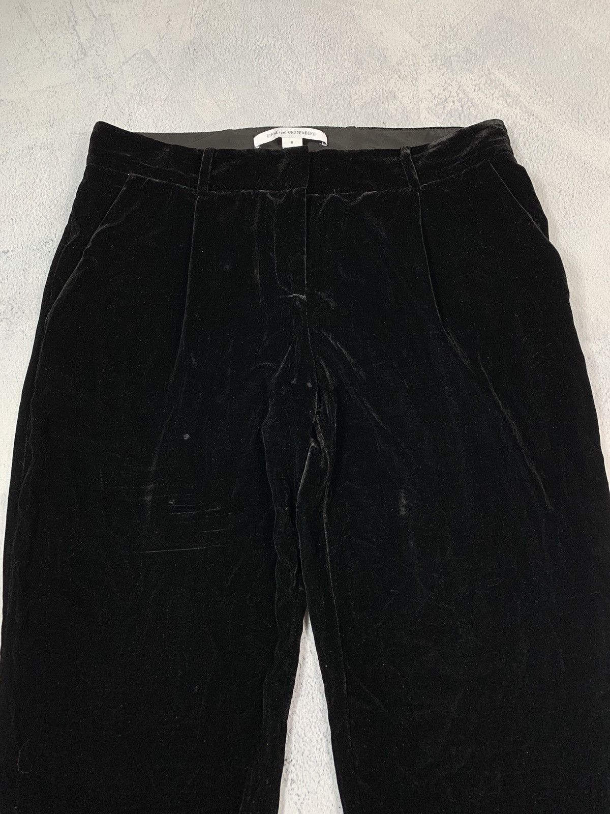 Vintage Vintage Y2K Diane Von Fustenberg velour trousers size 30 Size 30" / US 8 / IT 44 - 2 Thumbnail