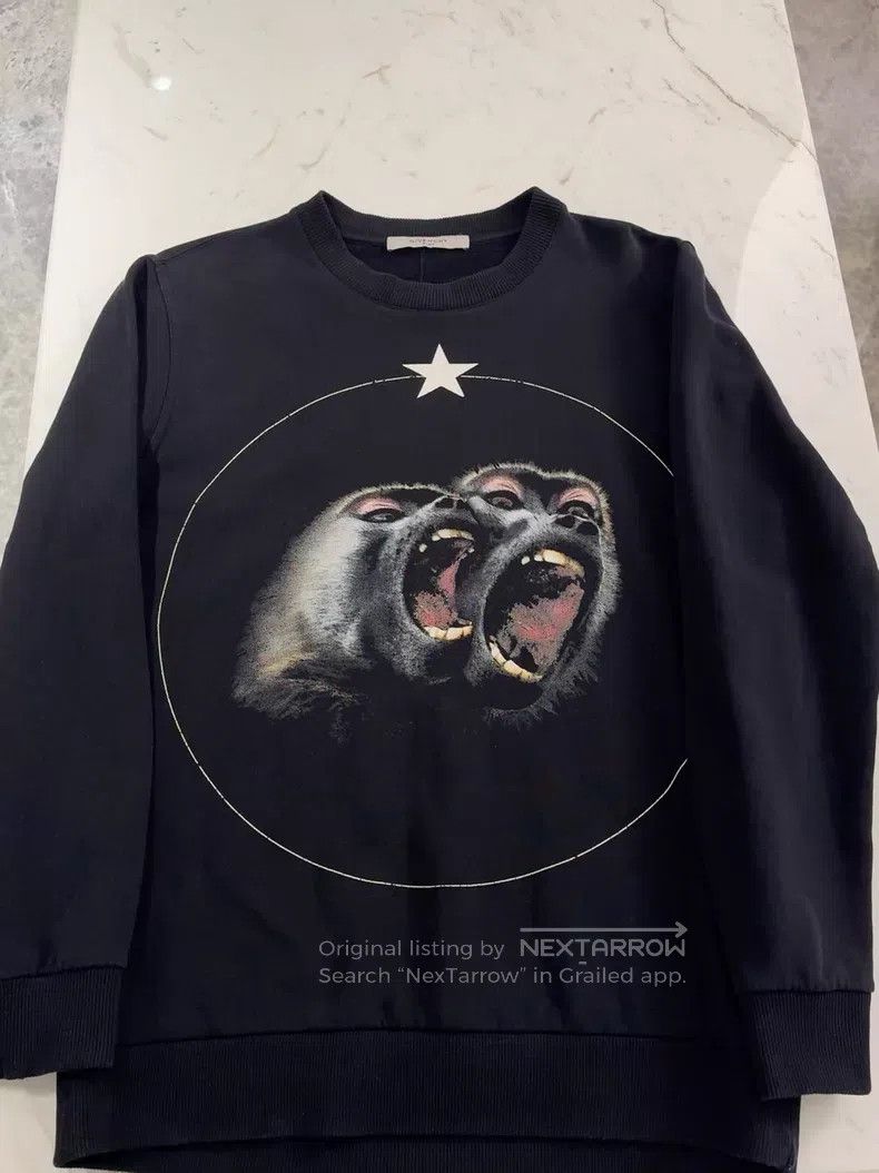 Givenchy Givenchy Classic Double Monkey Hoodie Size US S / EU 44-46 / 1 - 1 Thumbnail