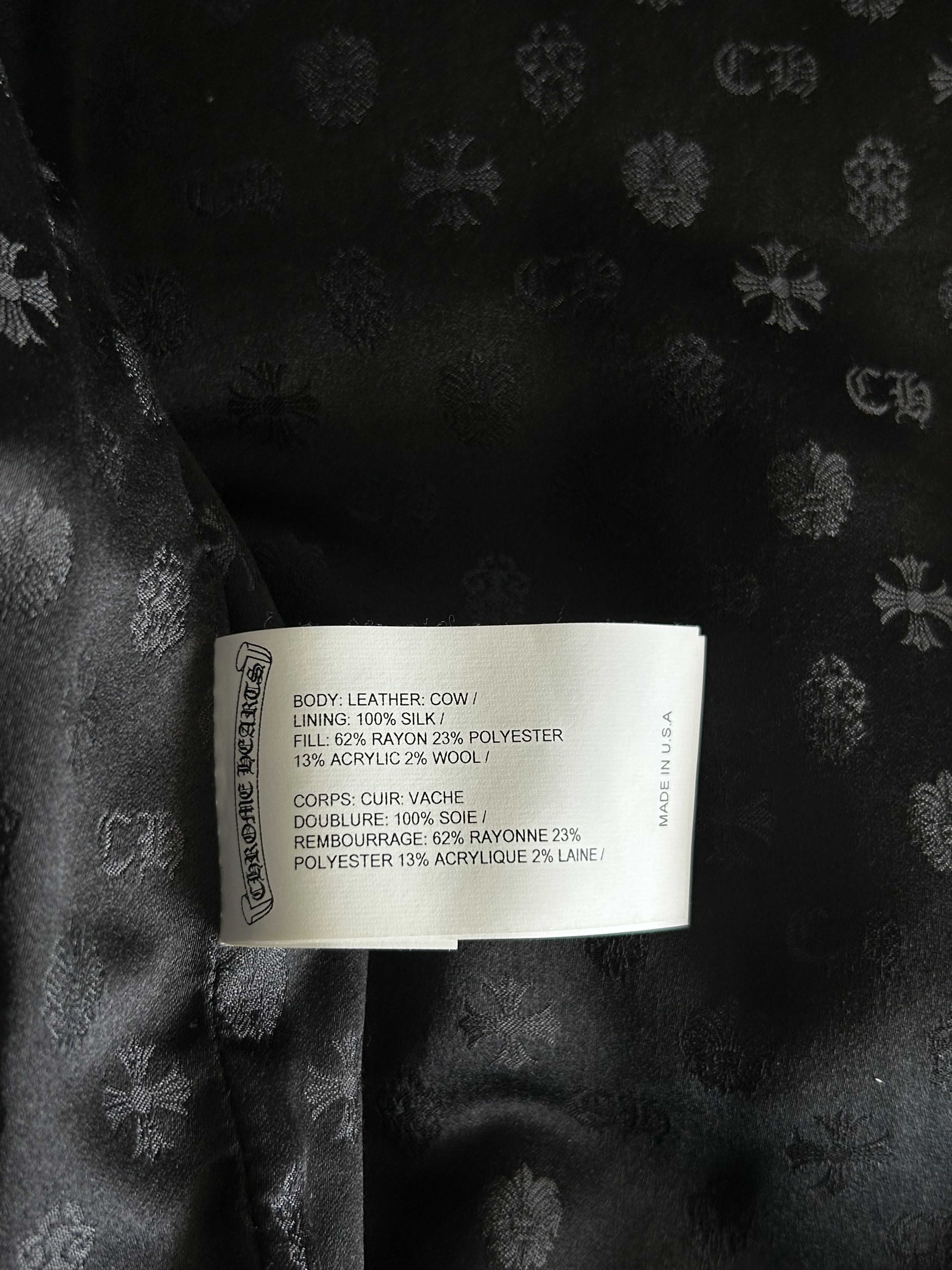 Chrome Hearts Chrome Hearts Camouflage Cross Jacquard Leather Vest Size US XL / EU 56 / 4 - 4 Thumbnail