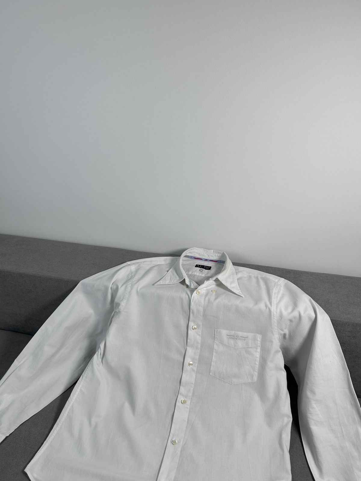 Emporio Armani Emporio Armani White Shirt Size US L / EU 52-54 / 3 - 2 Thumbnail