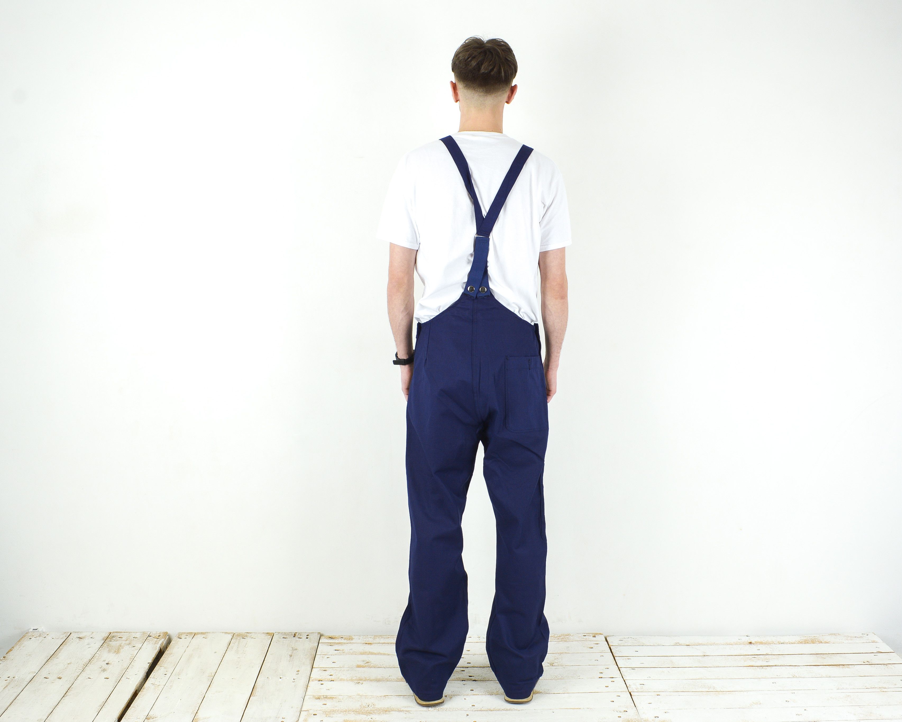 Japanese Brand H. Roquette Et Fils 1981 Bibs Dungarees Coveralls Overalls Size US 30 / EU 46 - 3 Thumbnail