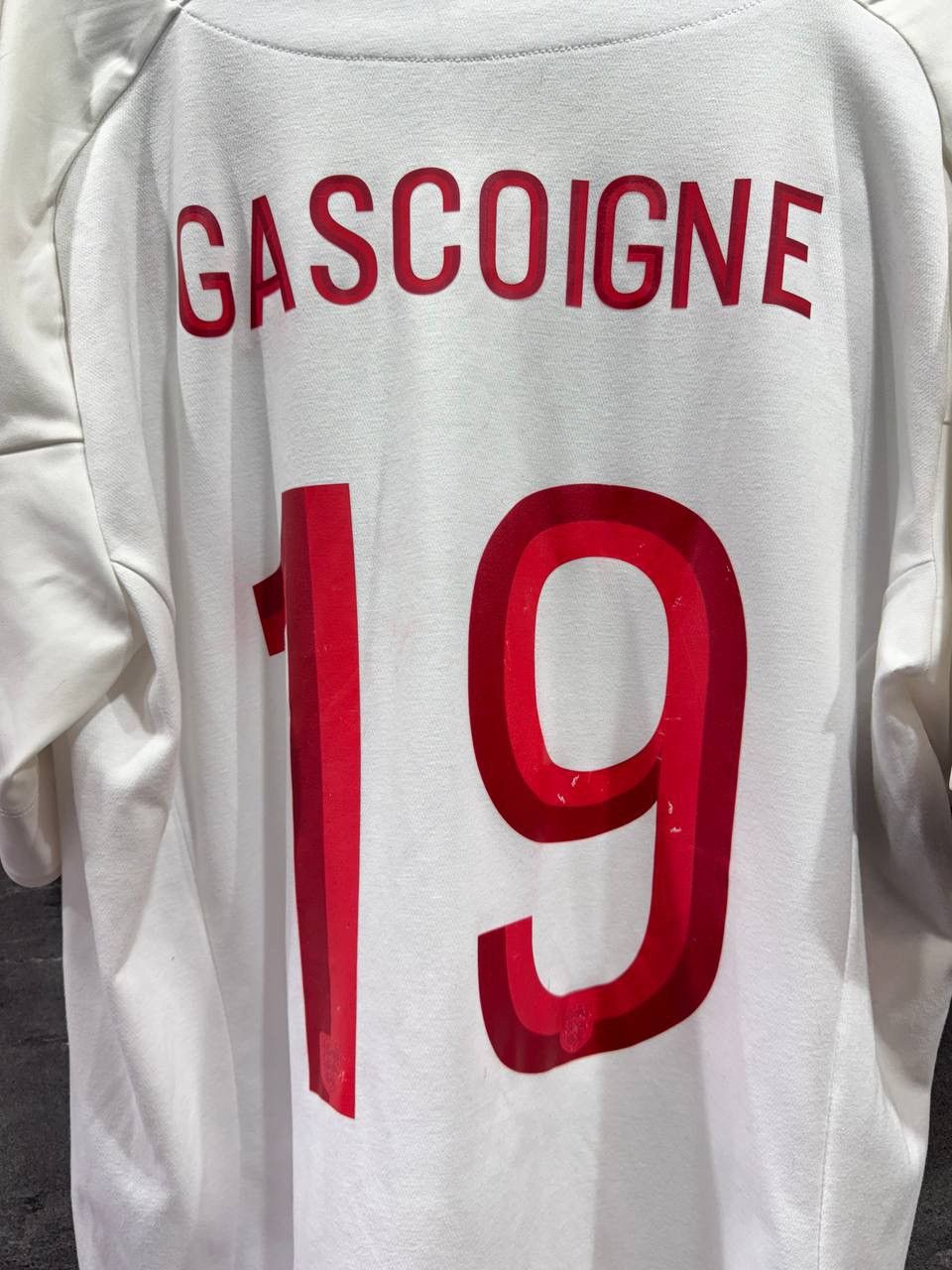 Umbro GASCOIGNE #19 ENGLAND Euro 2012 Home shirt Jersey UMBRO Size US XL / EU 56 / 4 - 18 Thumbnail