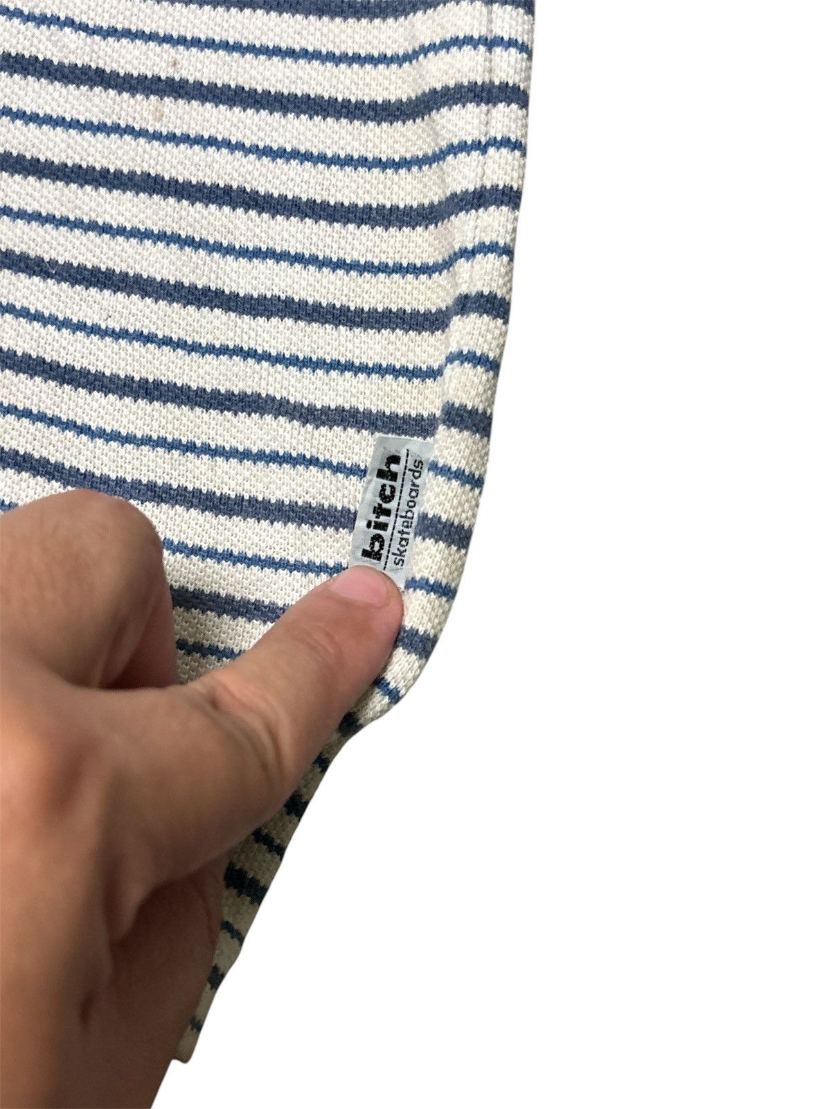 Welcome Skateboards ‼️RARE‼️VINTAGE BITCH SKATEBOARDS STRIPED POLO TEE💥 Size US L / EU 52-54 / 3 - 8 Thumbnail