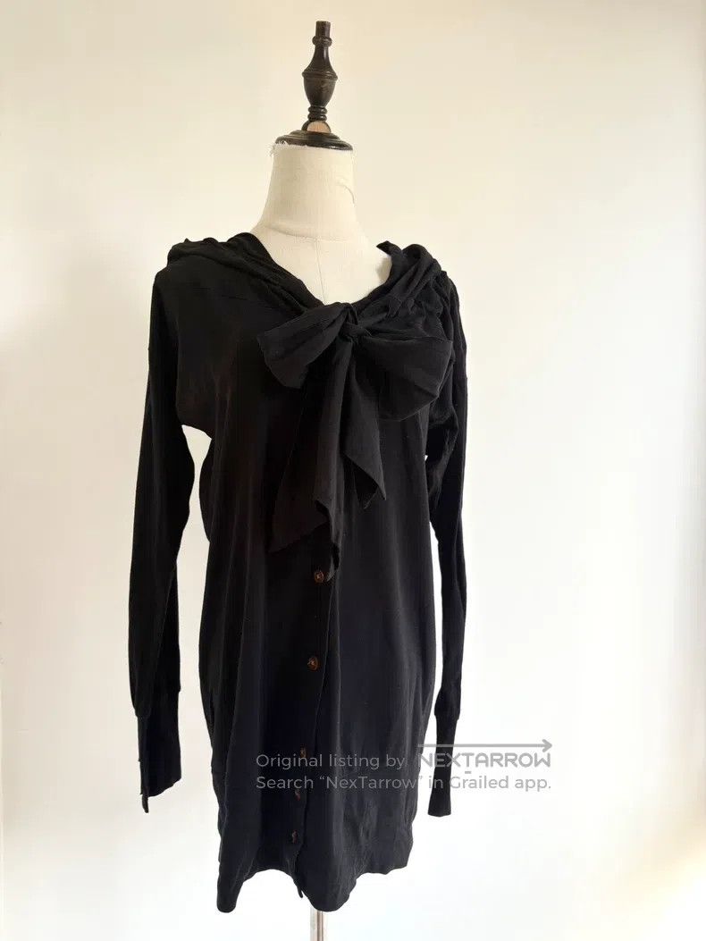 Vivienne Westwood vivienne westwood Vintage Black Witch Hat Bow Knit Open Ca Size L / US 10 / IT 46 - 7 Thumbnail