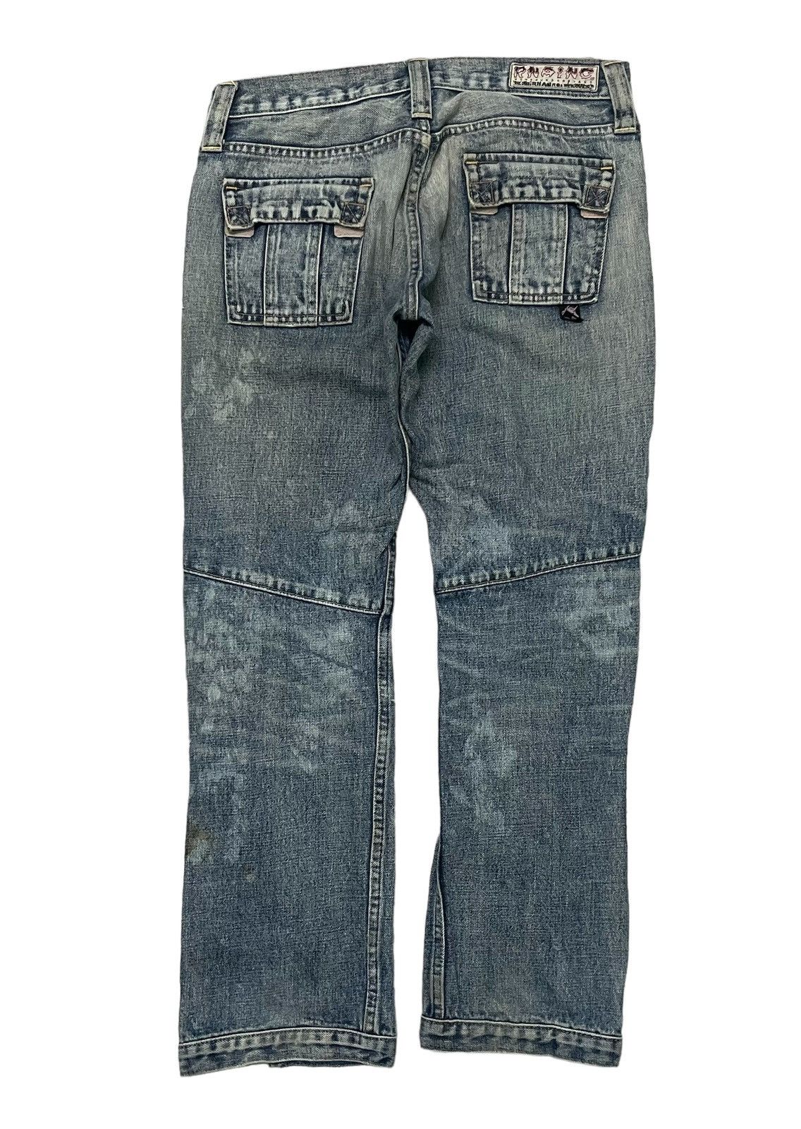 Other 90s RNA BUSHPANT DISTRESSED WASHABLE JEANS RARE DESIGN Size US 29 - 3 Thumbnail