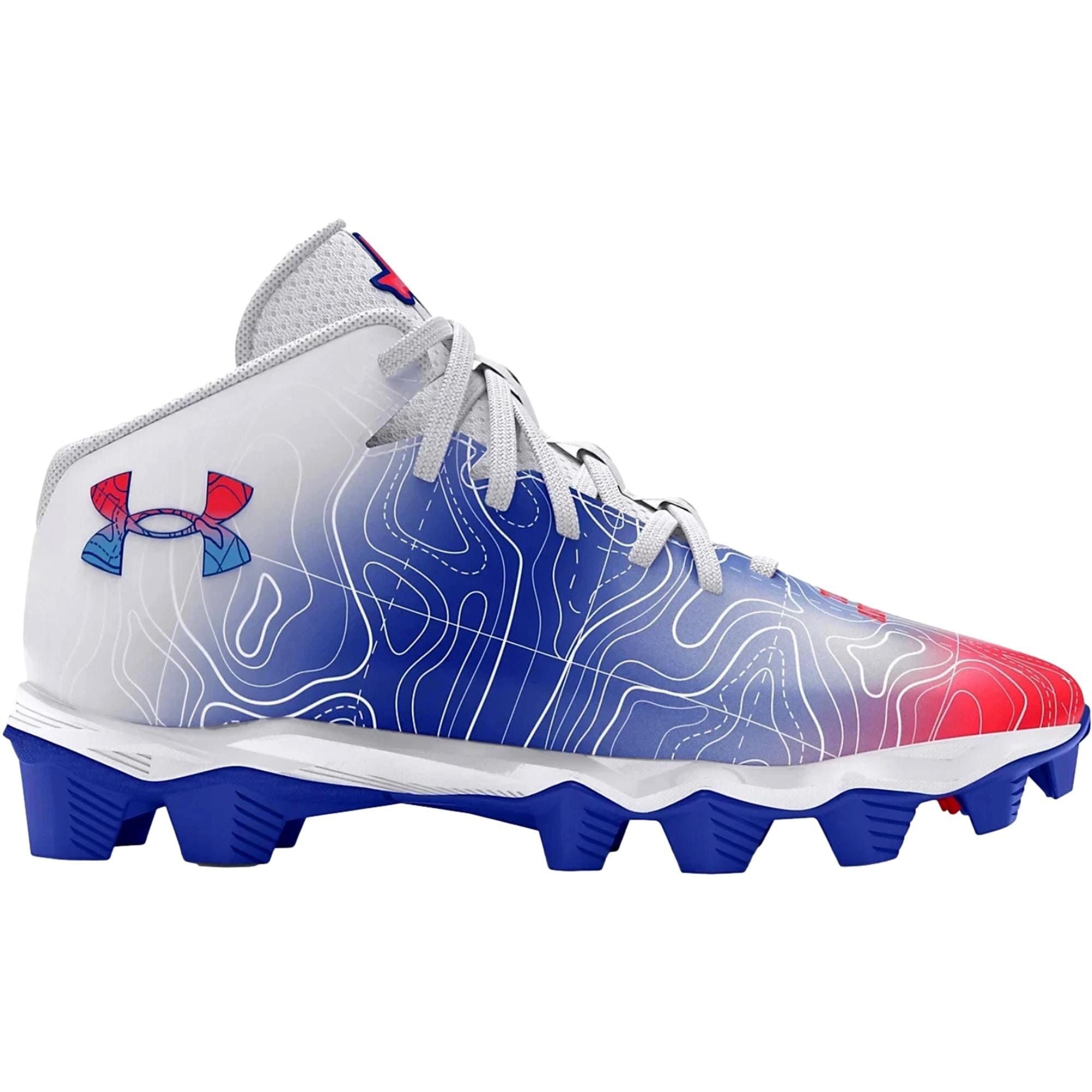 Under Armour Spotlight Franchise RM 4 TX White / Blue 3027313-100 Size US 6 / EU 39 - 1 Thumbnail