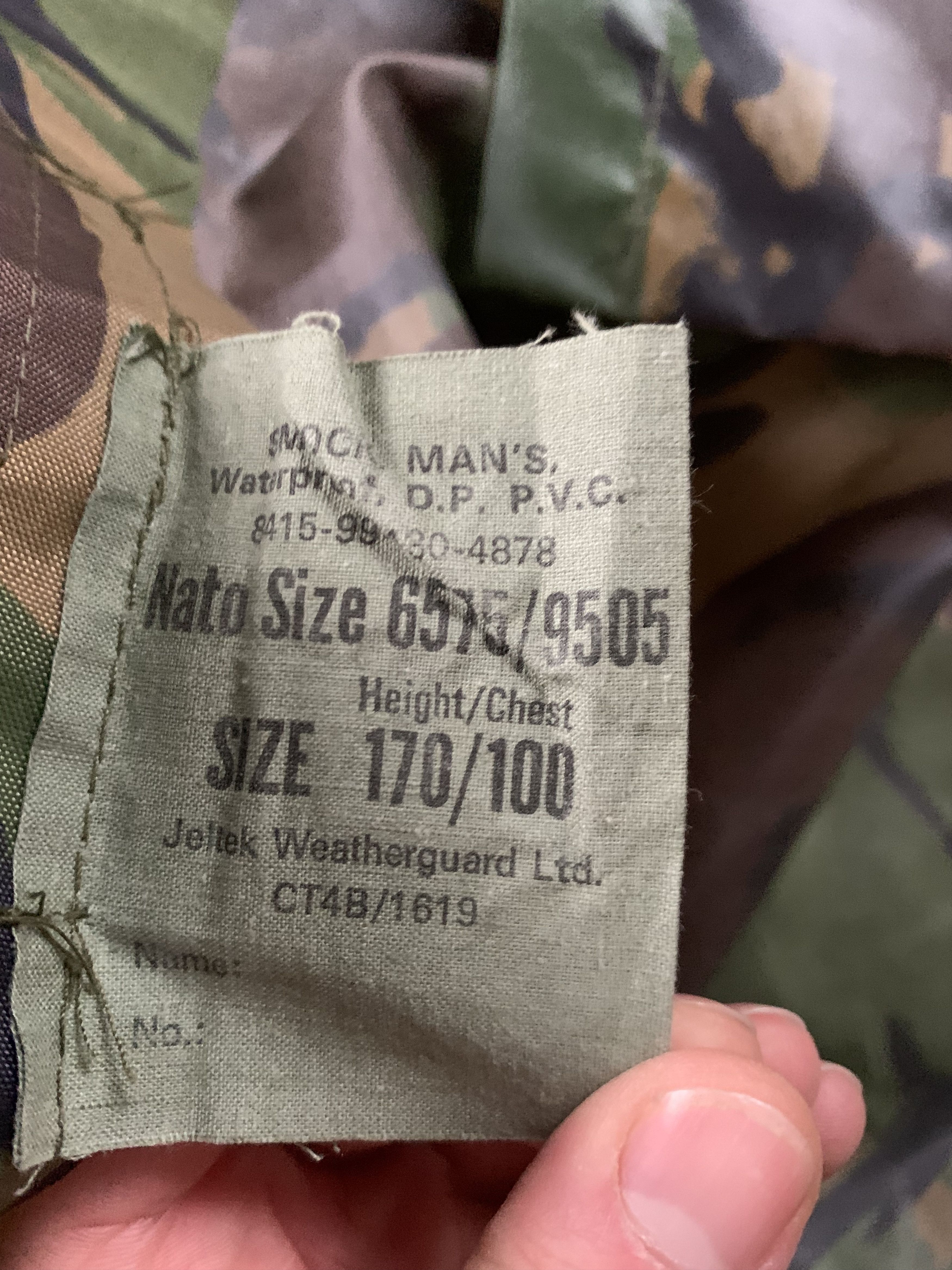 Vintage Vintage NATO Waterproof Military Camo Jacket Size US XL / EU 56 / 4 - 8 Thumbnail