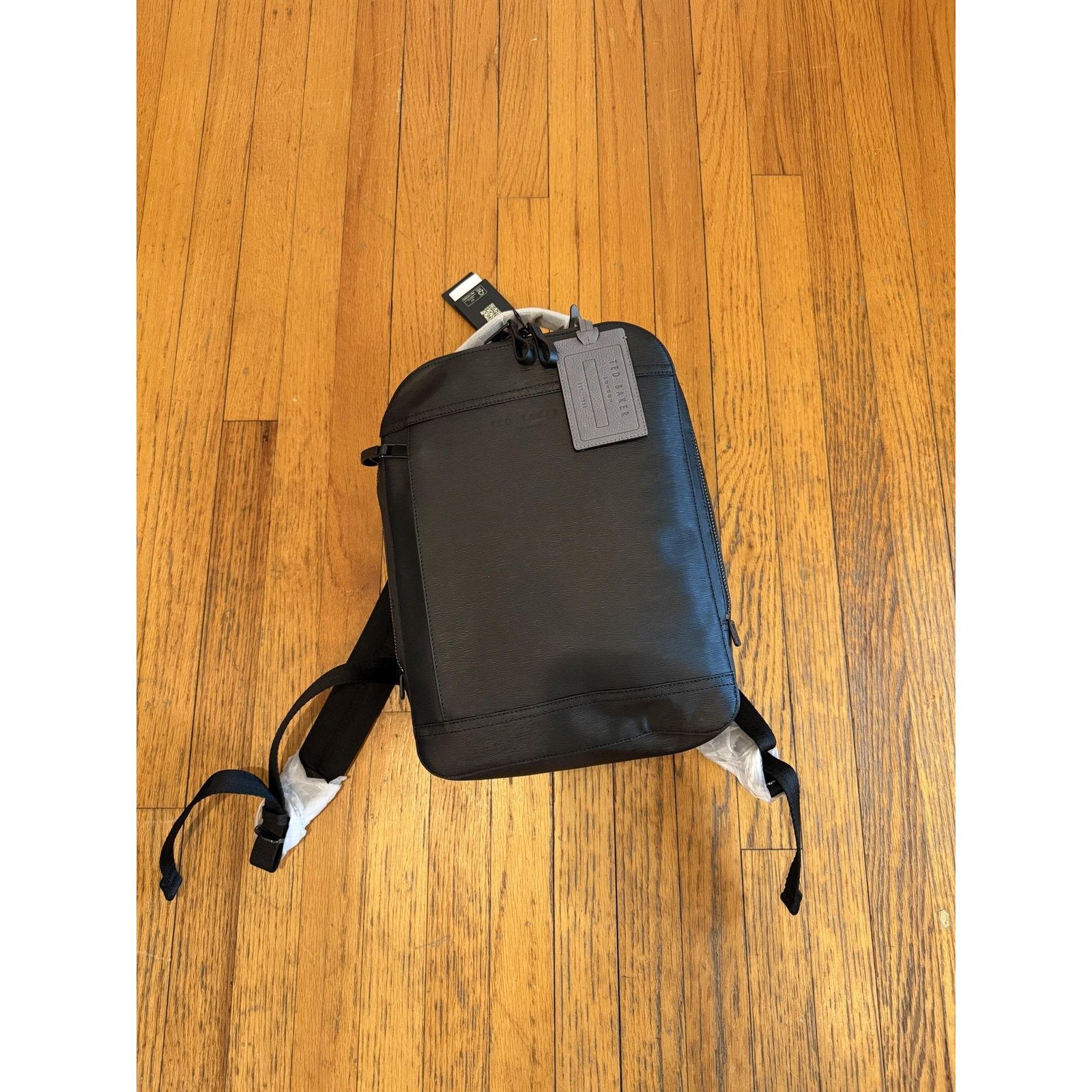 Ted Baker Ted Baker Mens Black Leather Backpack Size ONE SIZE - 4 Thumbnail