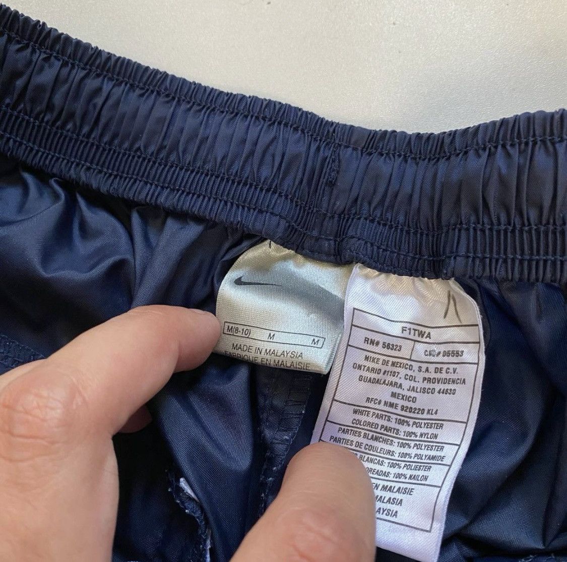 Nike Nike Navy Blue Track Pants Size US 31 - 6 Thumbnail