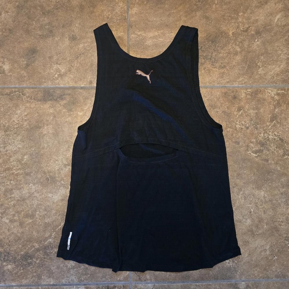 Puma Black Peekaboo Puma Athletic Tank Size S / US 4 / IT 40 - 3 Thumbnail