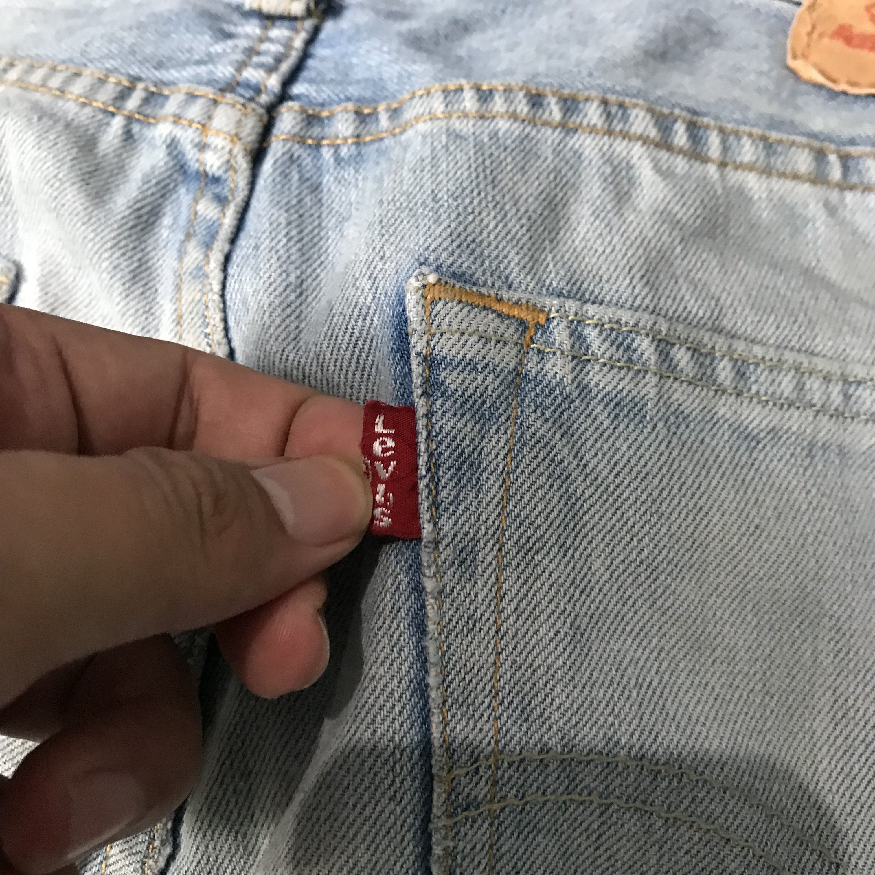 Levi's Vintage Levis 501 jeans acid wash blue jeans size W 33 L 33 Size US 33 - 3 Thumbnail