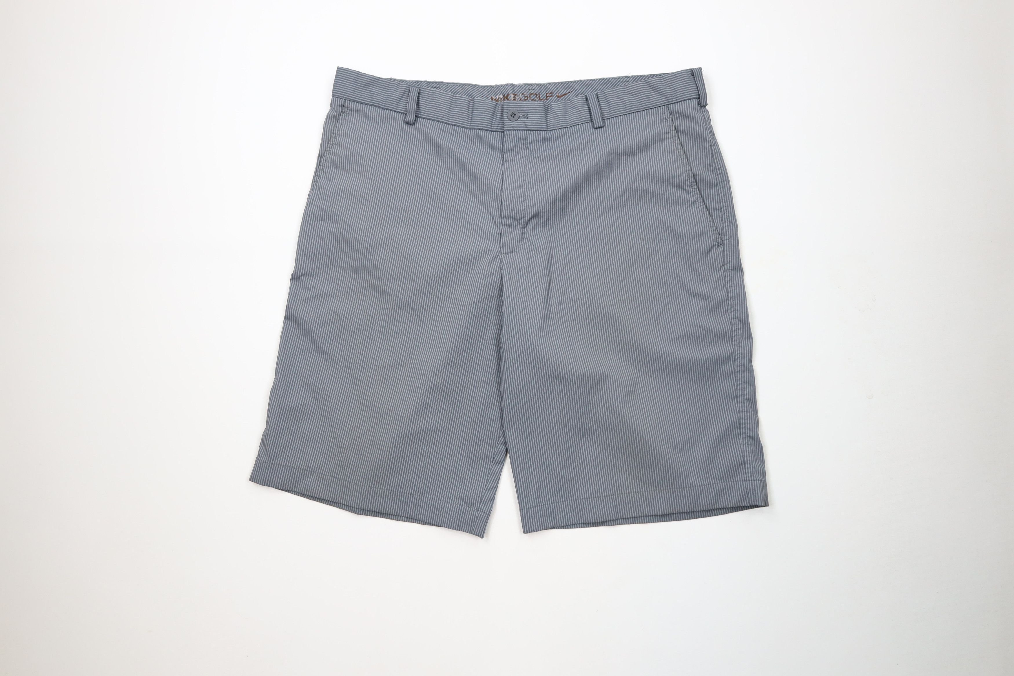 Nike × Vintage Nike Golf Flat Front Tech Golfing Golf Chino Shorts Gray Size US 38 / EU 54 - 1 Thumbnail