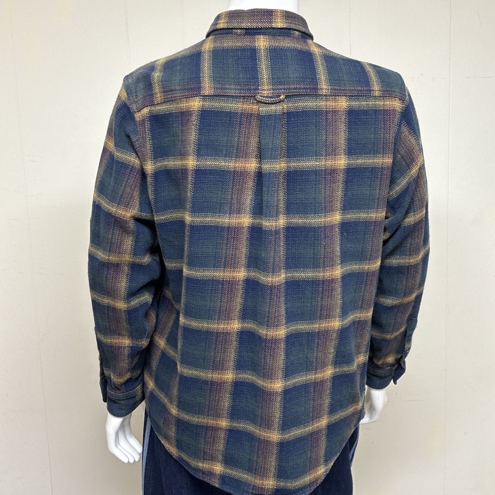 Orvis Orvis Big Bear Shirt Jacket Mens XL Blue Plaid Heavy Flannel Size US XL / EU 56 / 4 - 4 Thumbnail