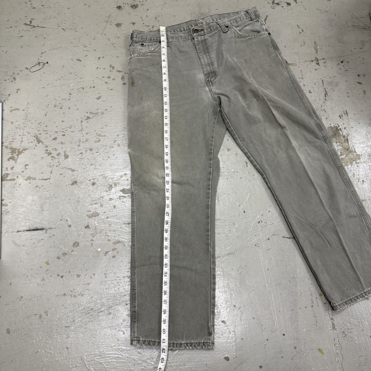 Dickies Vintage DICKIES Thrashed Sunfaded Carpenter Pants Size US 37 - 6 Thumbnail