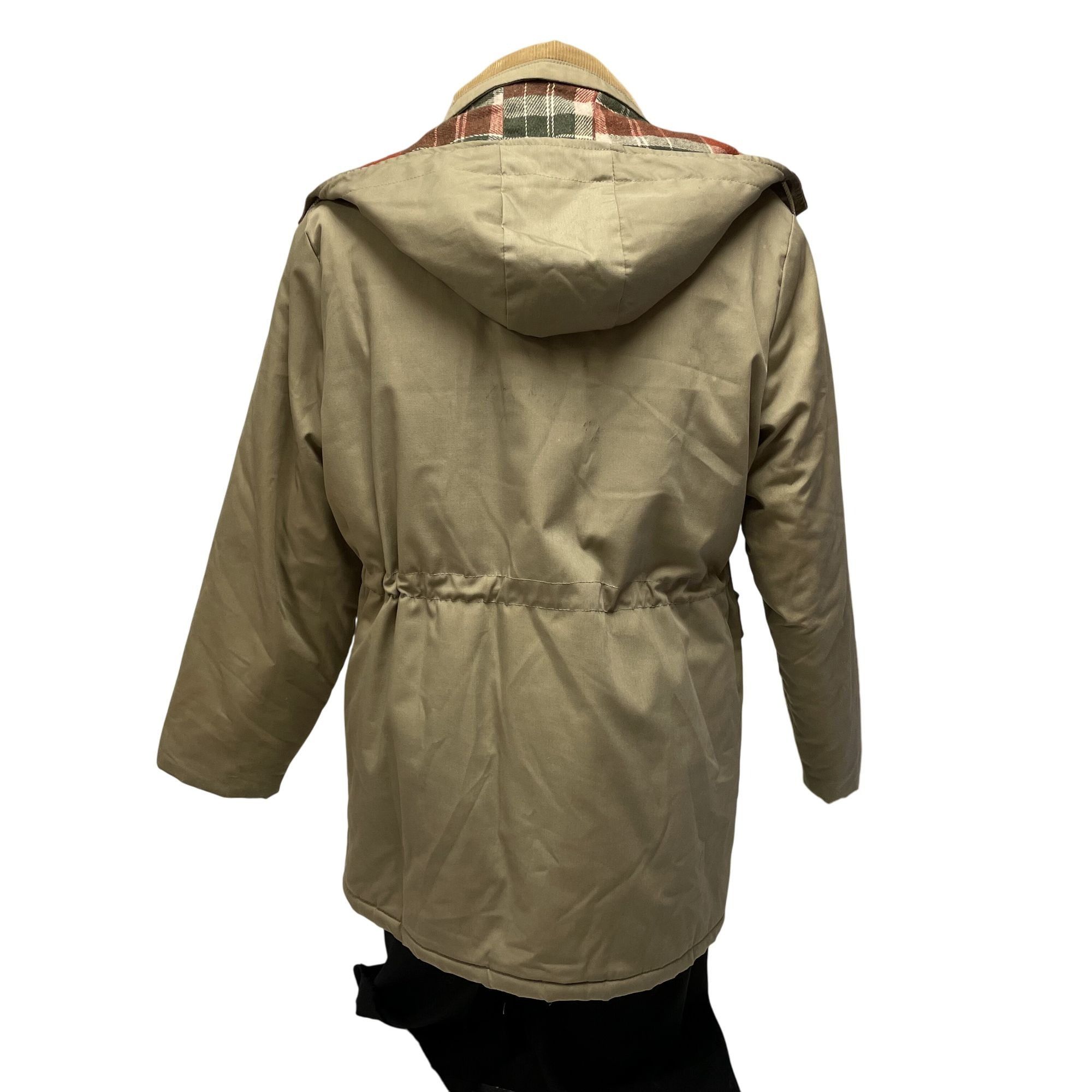 Other Vtg MOD Khaki INSULATED Winter Coat Flannel Jacket Size US L / EU 52-54 / 3 - 4 Thumbnail
