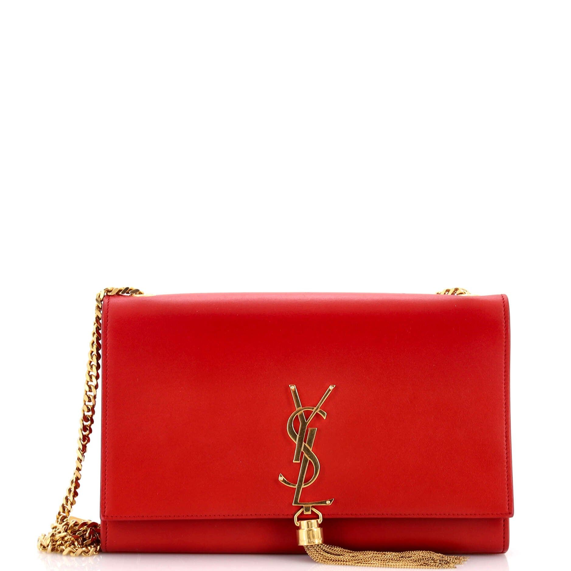 Saint Laurent Paris Classic Monogram Tassel Crossbody Bag Size ONE SIZE - 1 Thumbnail