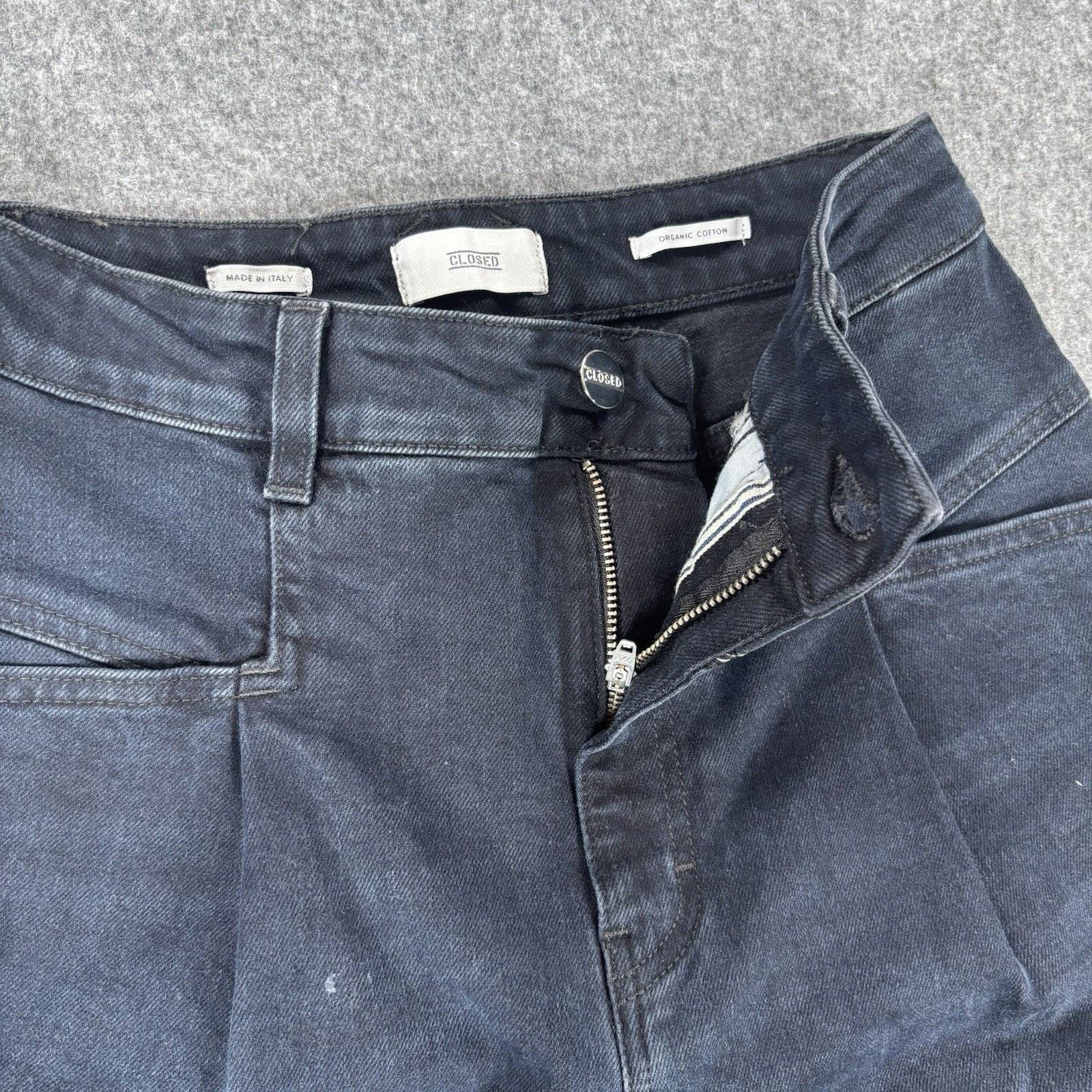 CLOSED Closed Pearl Jeans High Rise Denim Black Women's Size 26 Size 26" / US 2 / IT 38 - 3 Thumbnail