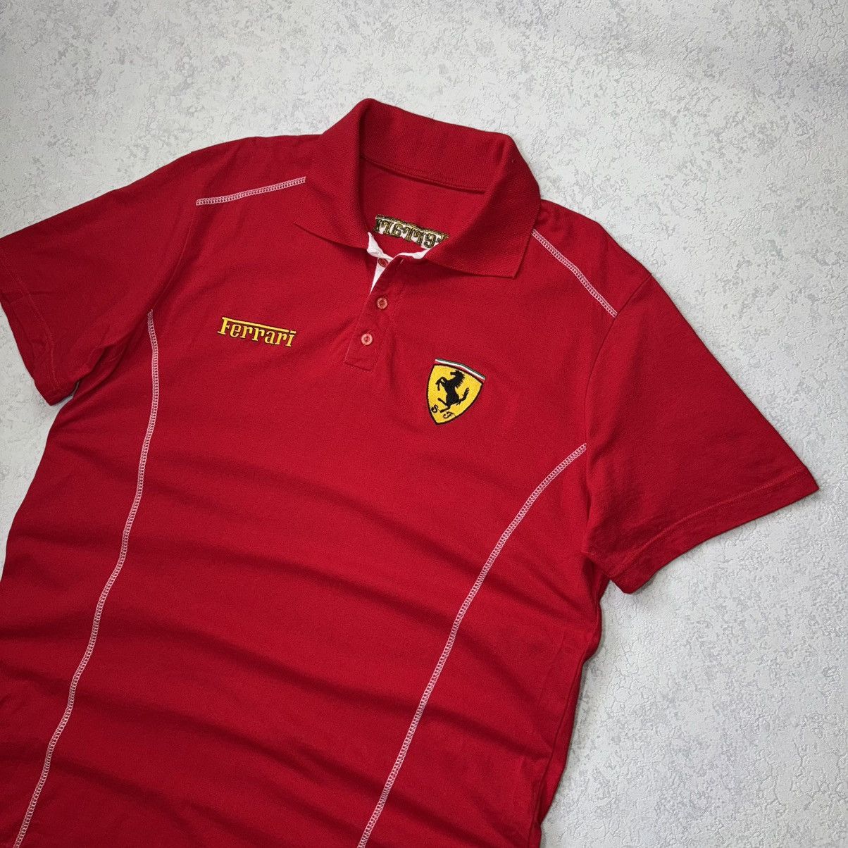 Ferrari Vintage 90’ Ferrari Racing Polo Size XL Size US XL / EU 56 / 4 - 4 Thumbnail