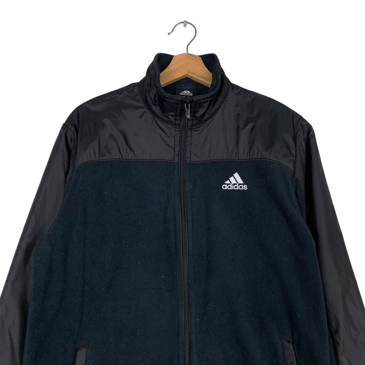 Adidas ADIDAS Hybrid Fleece Jacket #1231-C56 Size US S / EU 44-46 / 1 - 2 Thumbnail