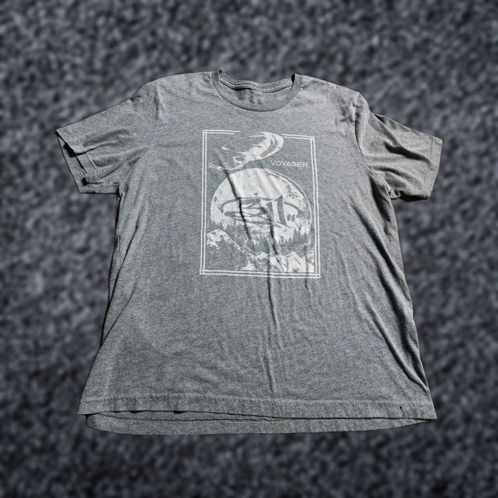 Doublet MENS XL 311 Summer 2019 Voyager Tour T Shirt Double Sided Graphic Tee Gray Cotton Blend Band Music Size US XL / EU 56 / 4 - 1 Thumbnail