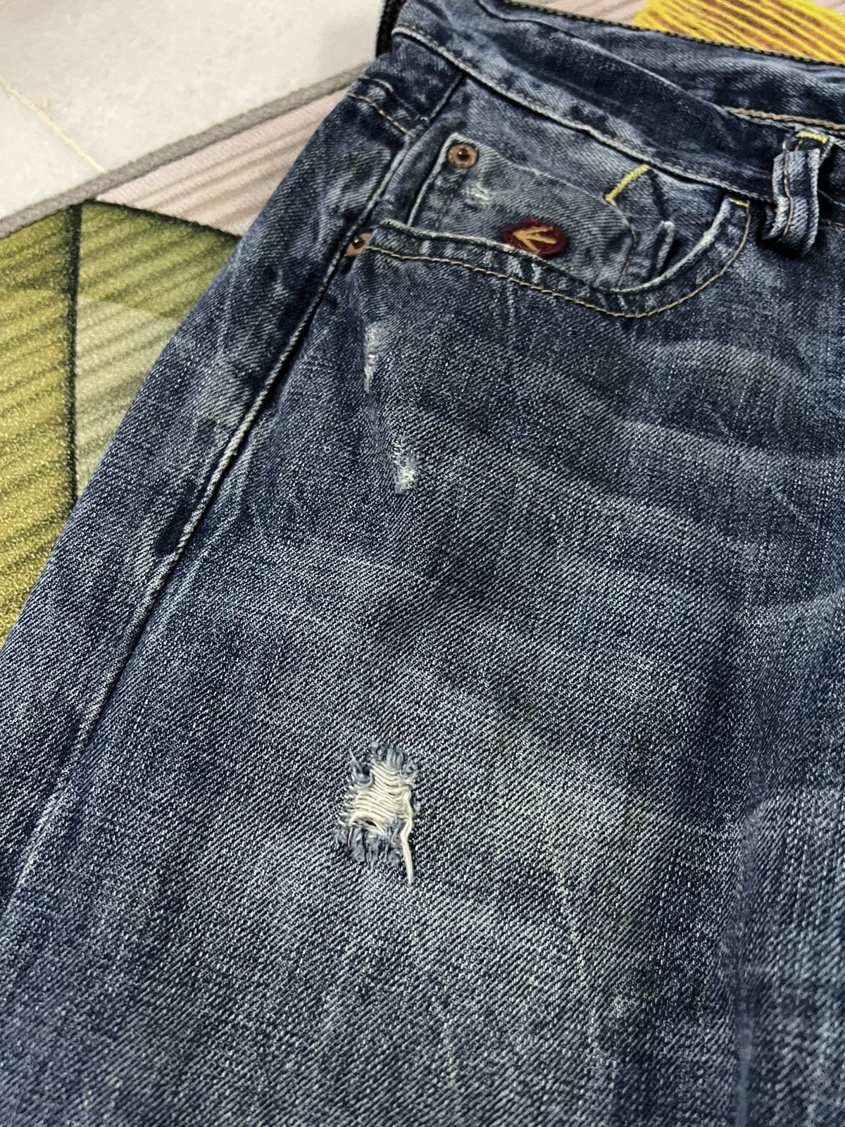 Energie × Jean 💥Flare💥Energie Distress Jean Size US 33 - 7 Thumbnail