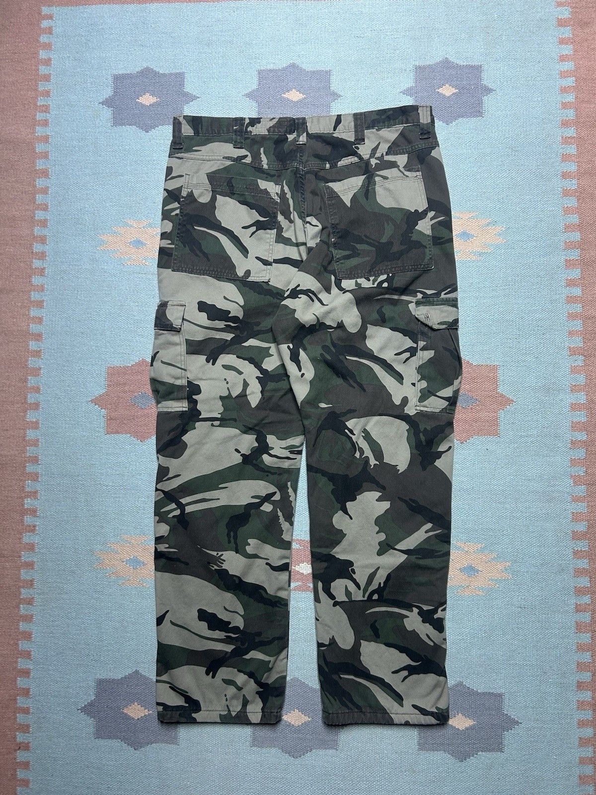 Vintage Vtg wrangler fleece lined camo cargo pants woodland 38x31 Size US 38 / EU 54 - 6 Thumbnail