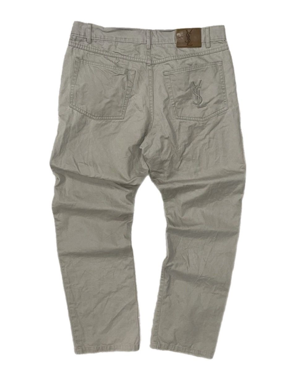 Yves Saint Laurent Vintage YSL Yves Saint Laurent Pour Homme Pants Big Logo Size US 34 / EU 50 - 1 Thumbnail