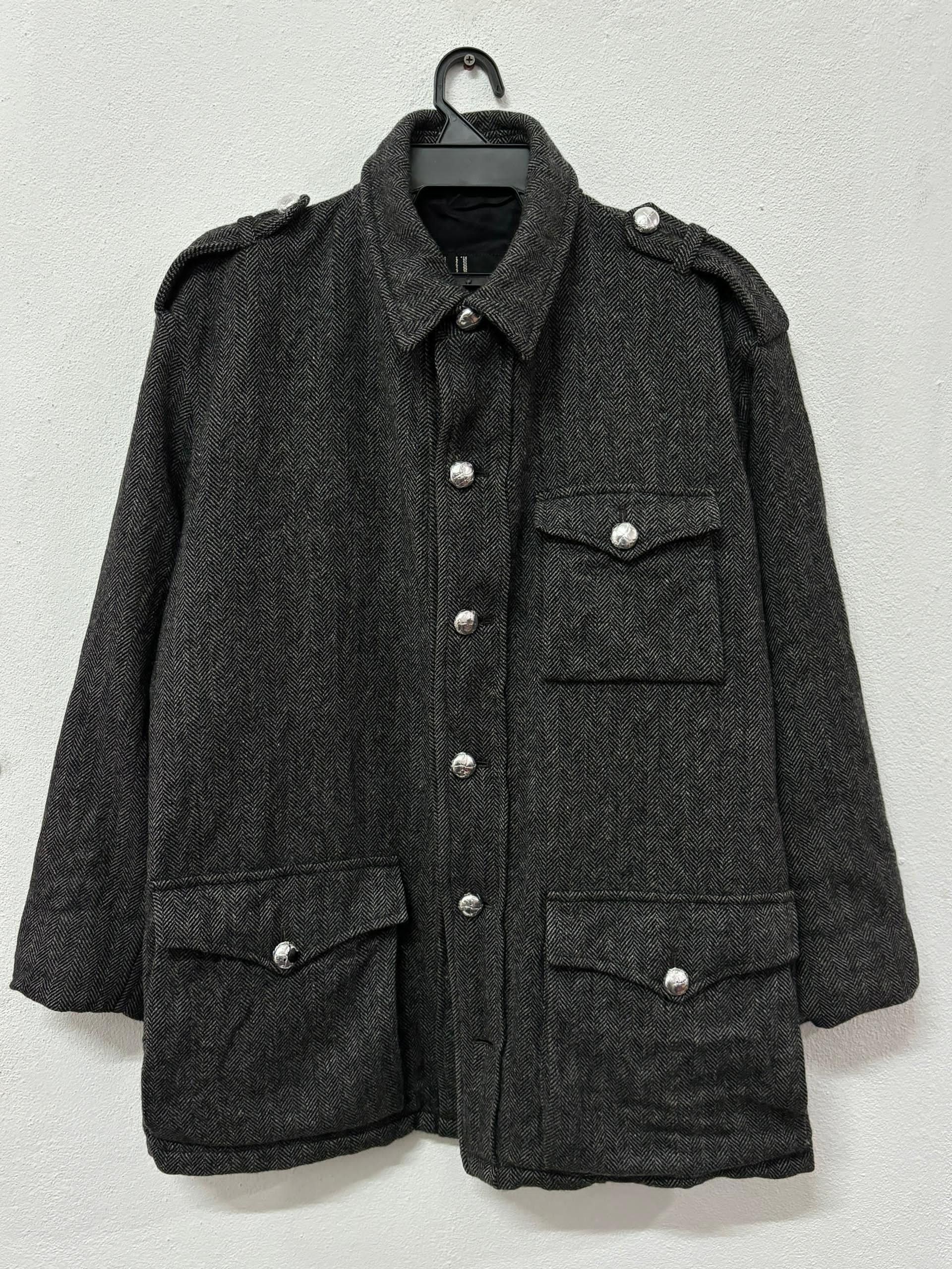 Alfred Dunhill Dunhill London Vintage Harringbone Wool Jacket Size US L / EU 52-54 / 3 - 1 Thumbnail