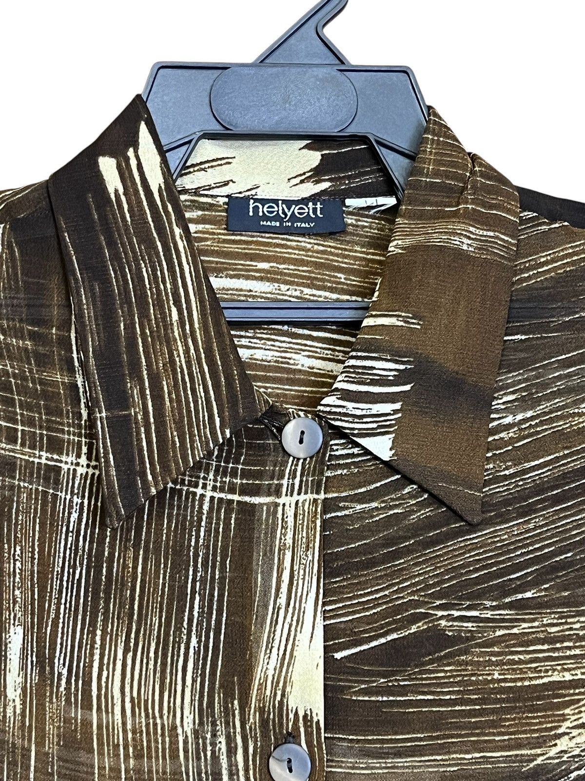 Christopher Nemeth NICE🔥VINTAGE HELYETT MADE IN ITALY VISCOSE BUTTON UPS SHIRT Size US XL / EU 56 / 4 - 3 Thumbnail