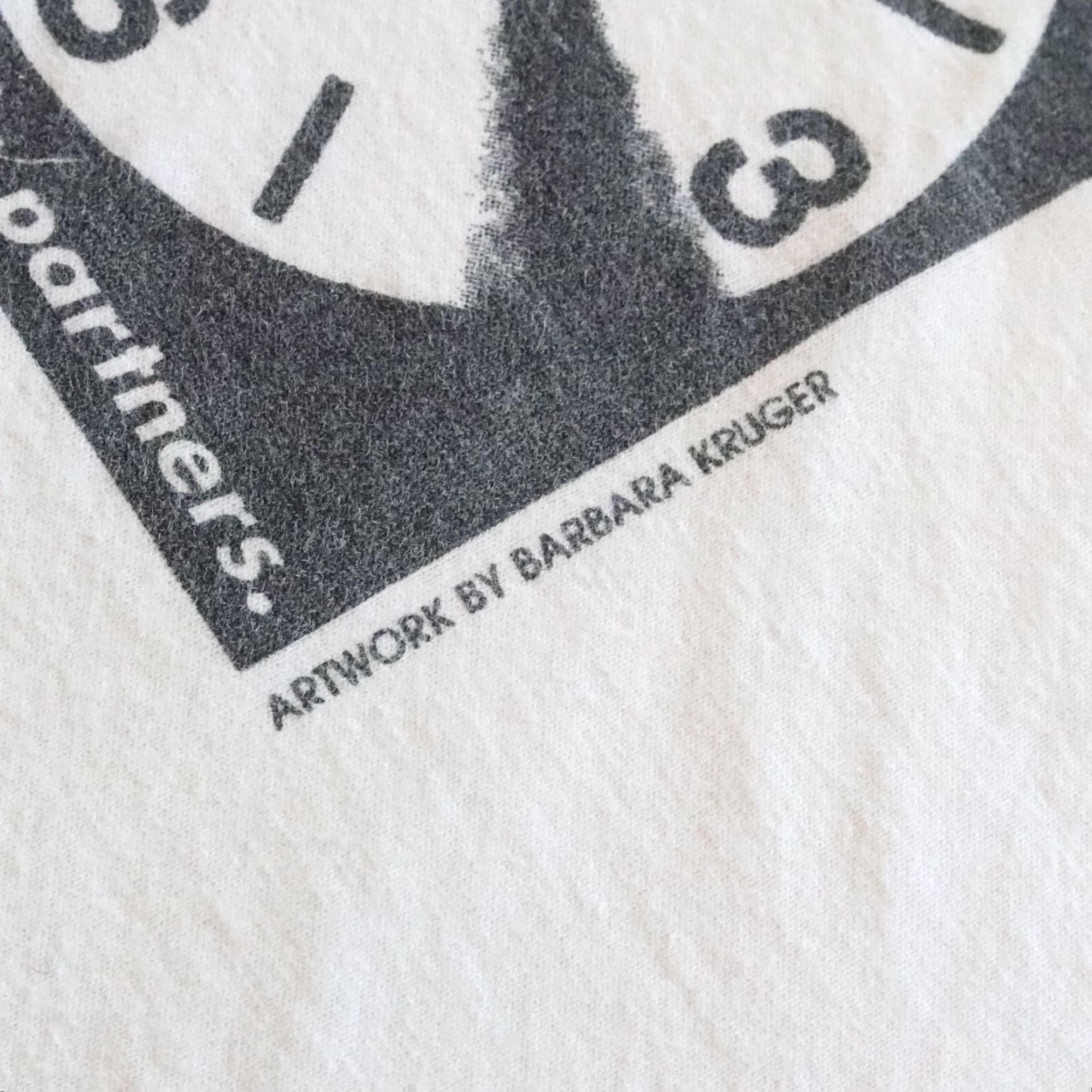 Vintage Vintage Barbara Kruger Women's Work Cropped Tshirt Made in USA L White Tshirt Womens L Vintage Barbara Kruger Work Cropped Tshirt Made in USA White Size L / US 10 / IT 46 - 4 Thumbnail