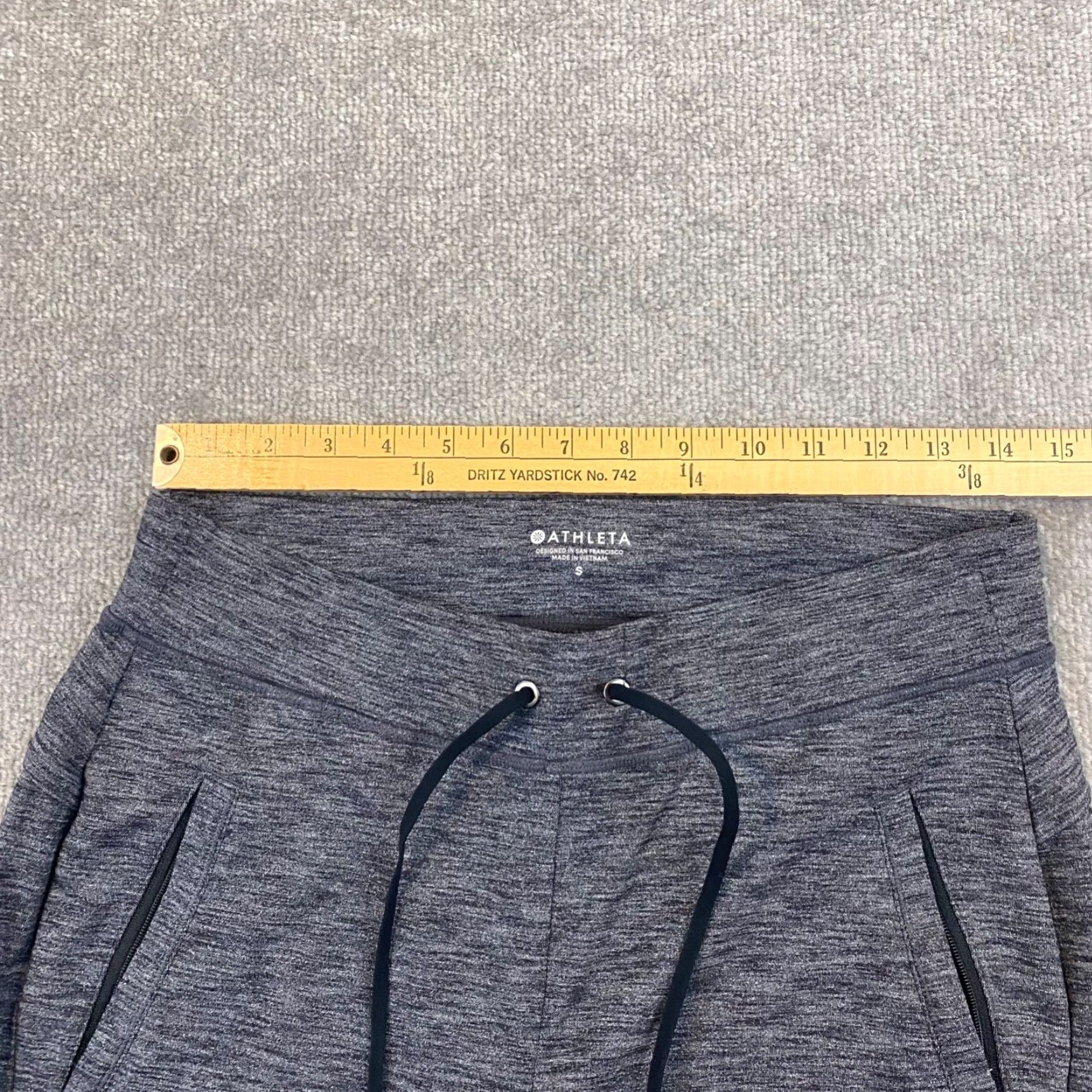 Athleta Athleta Metro Street Jogger Pants Womens Small Heather Gray Ankle Zip Athleisure Size 28" / US 6 / IT 42 - 3 Thumbnail