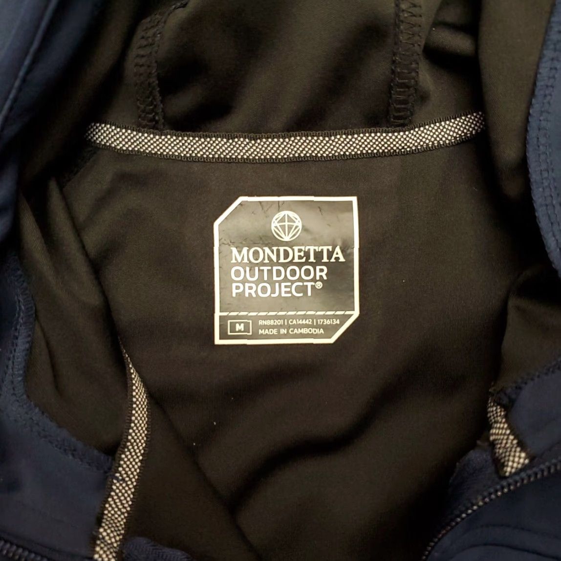 Y/Project MONDETTA Outdoor Project Jacket Mens M Navy Wind Water Resistant Full Zip Size US M / EU 48-50 / 2 - 4 Thumbnail