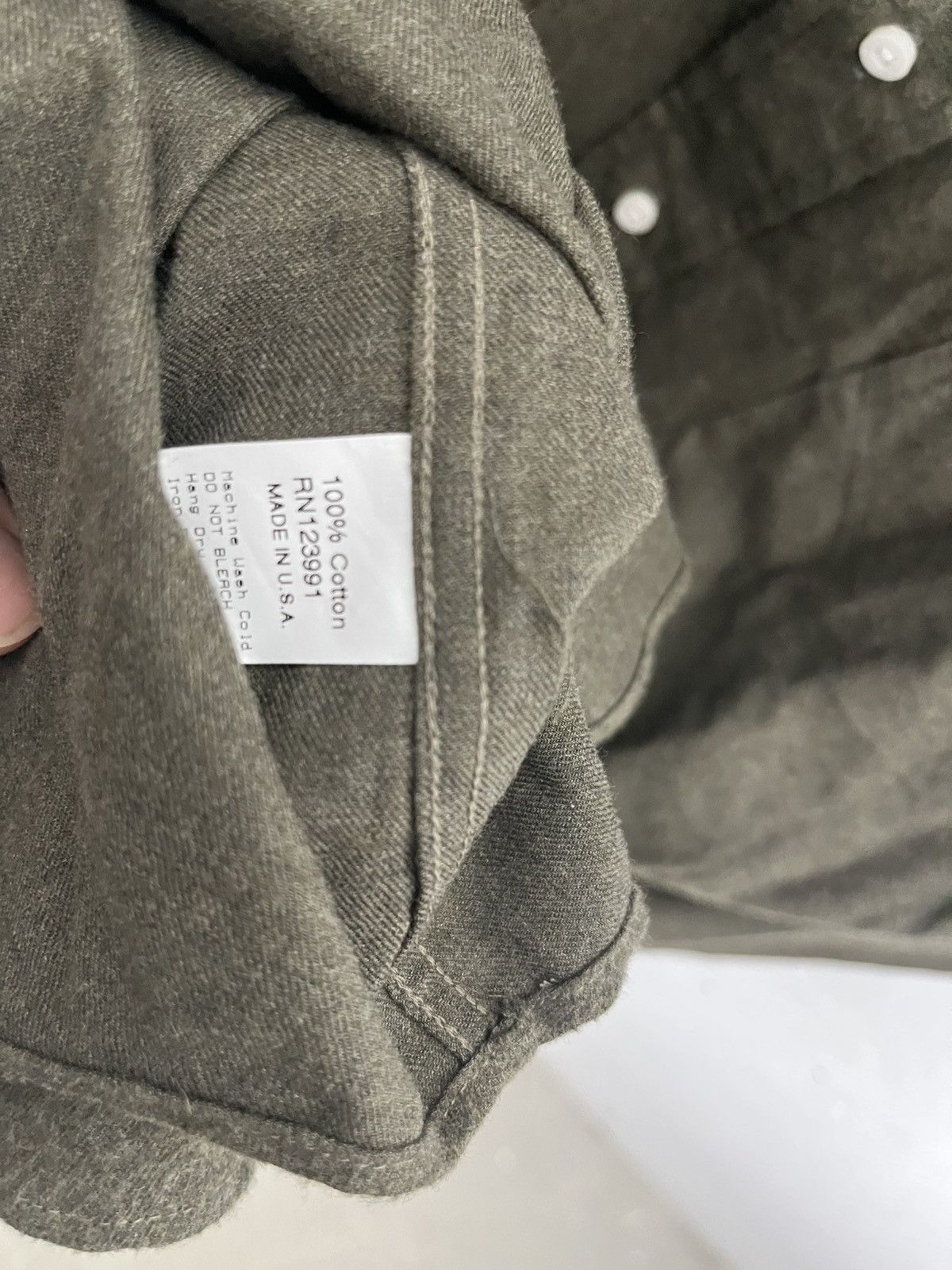 Gitman Bros. Vintage Gitman vintage olive flannel shirt Size US XL / EU 56 / 4 - 5 Thumbnail