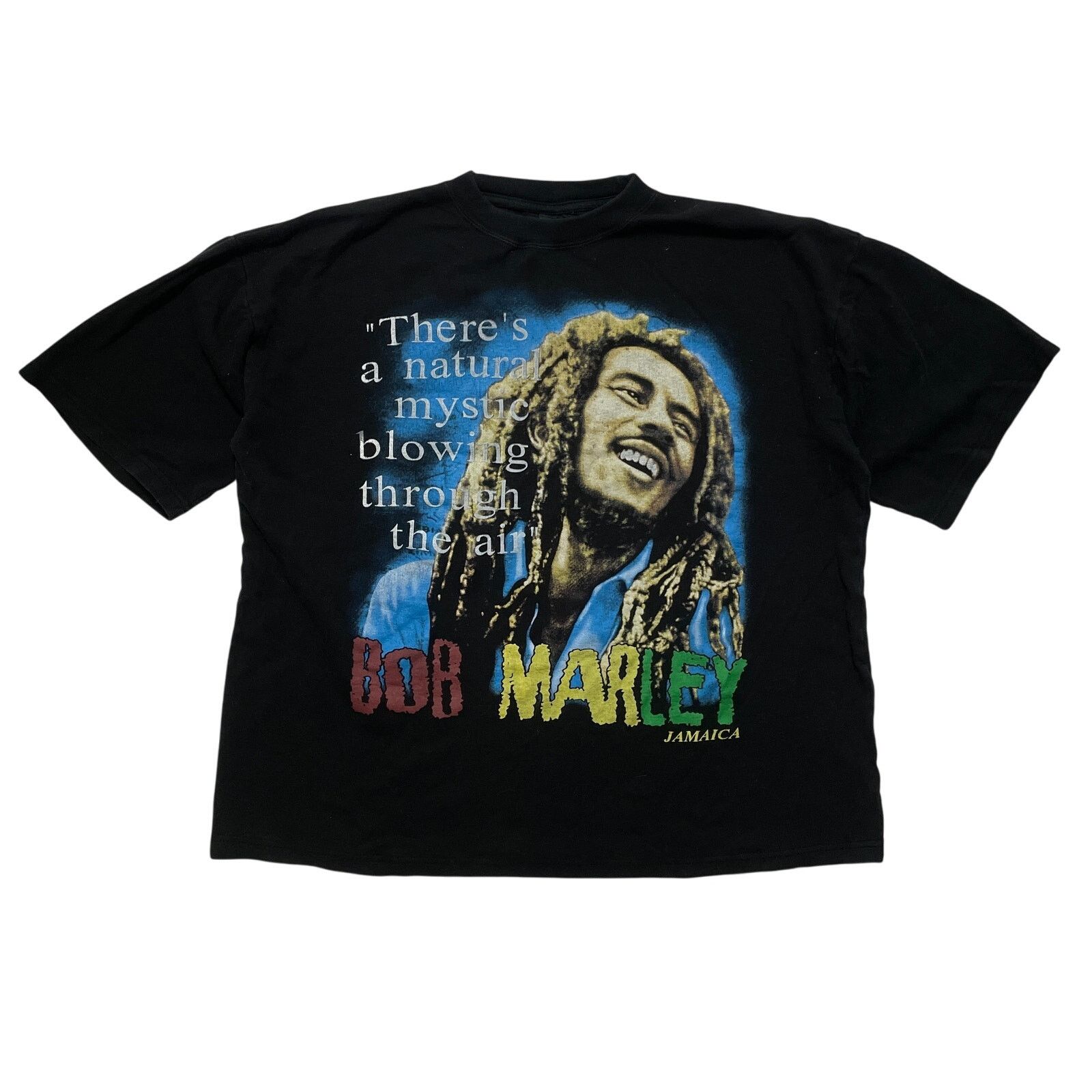 Vintage VTG 90s Black Bob Marley Rap Tee "Natural Mystic" T-Shirt XL Size US XL / EU 56 / 4 - 1 Thumbnail