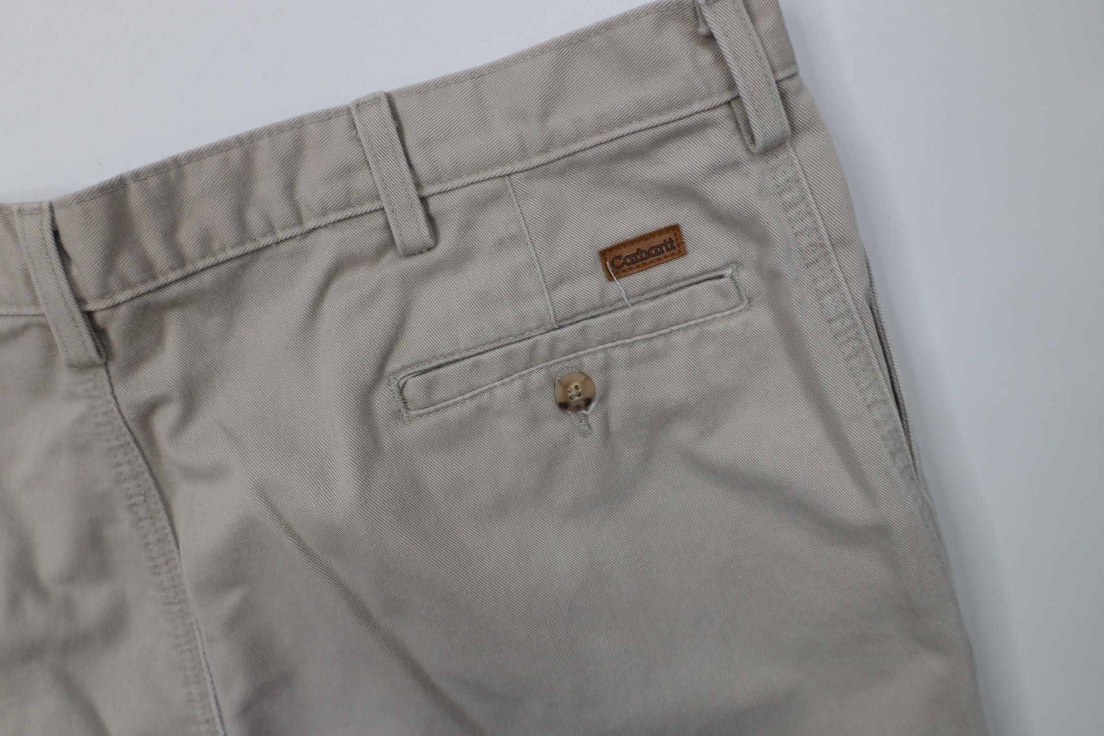 Carhartt Vintage Y2K Carhartt Pleated Relaxed Fit Chino Pants Stone Size US 40 / EU 56 - 14 Thumbnail