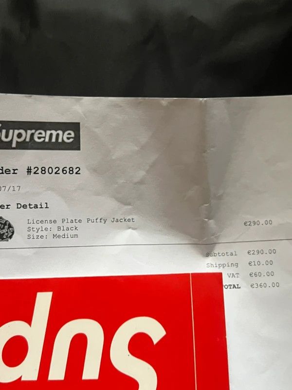 Supreme Supreme “See you in hell” New York Plates Puffer Size US M / EU 48-50 / 2 - 4 Thumbnail