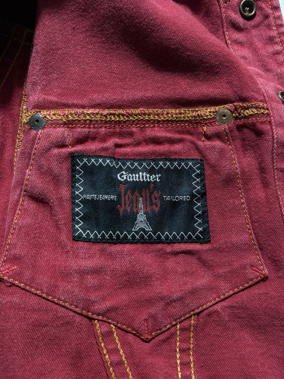 Jean Paul Gaultier 90’s JEAN PAUL GAULTIER CROPPED DENIM JACKET Size XS / US 0-2 / IT 36-38 - 6 Thumbnail