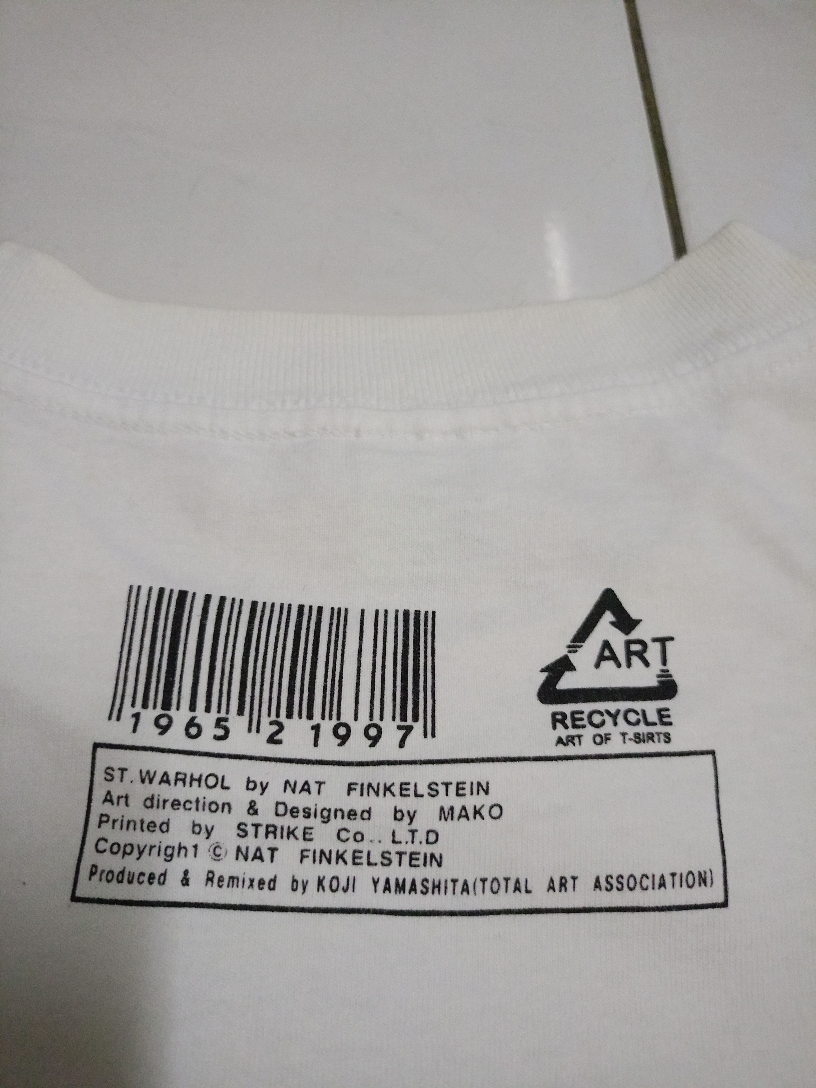 Andy Warhol Vintage rare andy Warhol t shirt/Nat Finkelstein Size US L / EU 52-54 / 3 - 4 Thumbnail