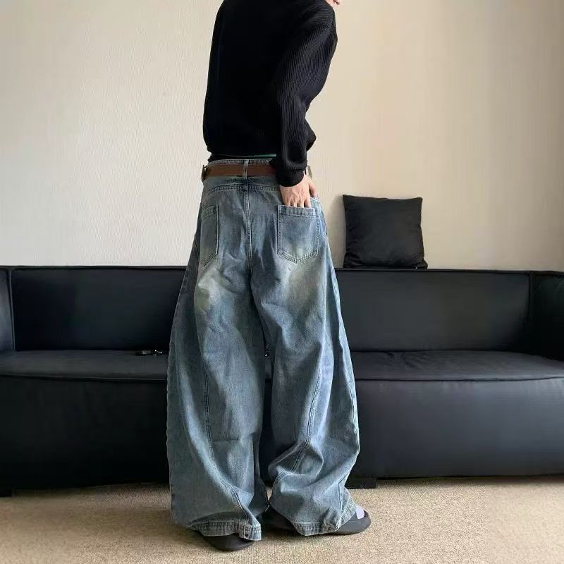 Vintage American Vintage Washed Loose-Fit Curved-Leg Jeans Size US 32 / EU 48 - 4 Thumbnail
