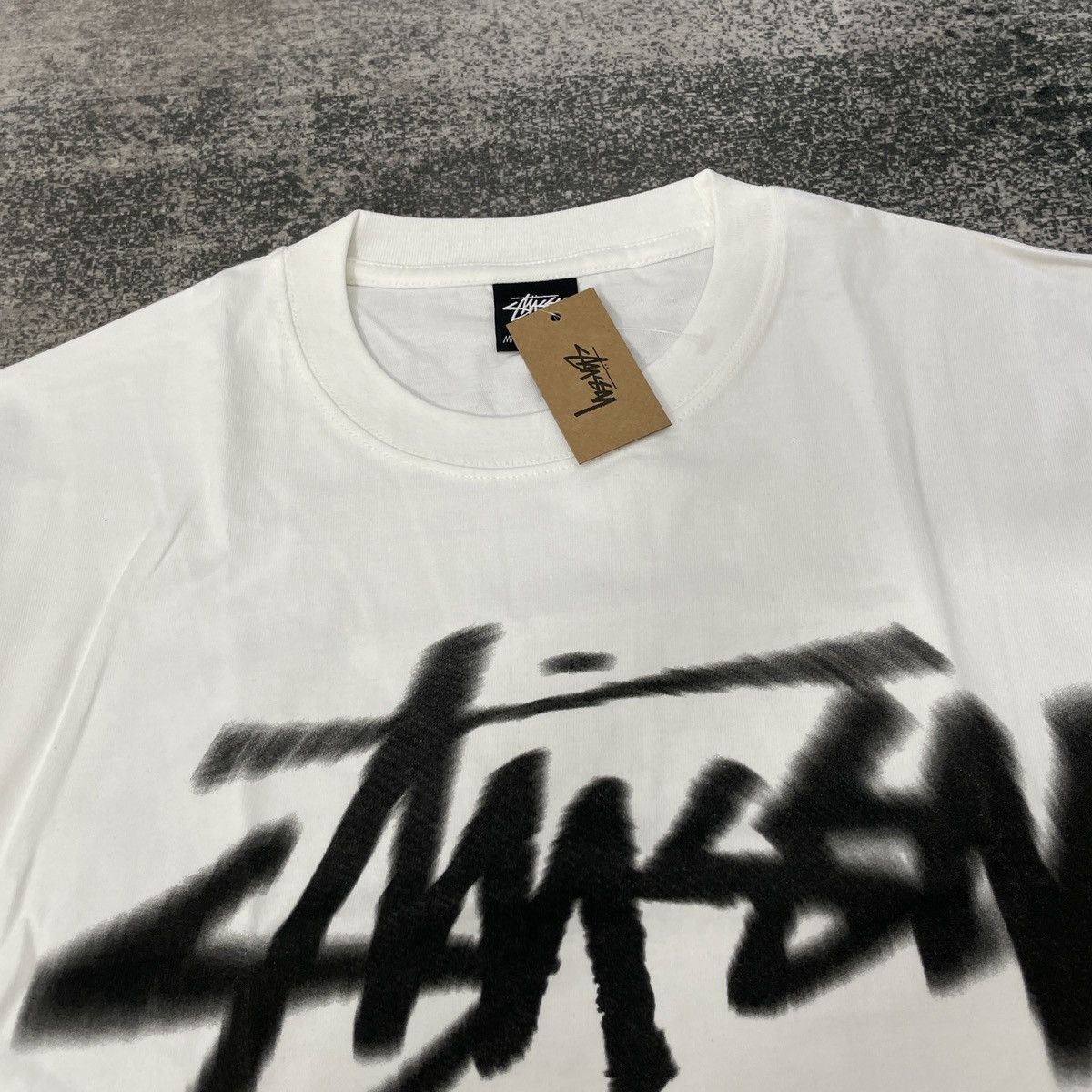 Stussy DIZZY TEE WHITE Size US XL / EU 56 / 4 - 4 Thumbnail