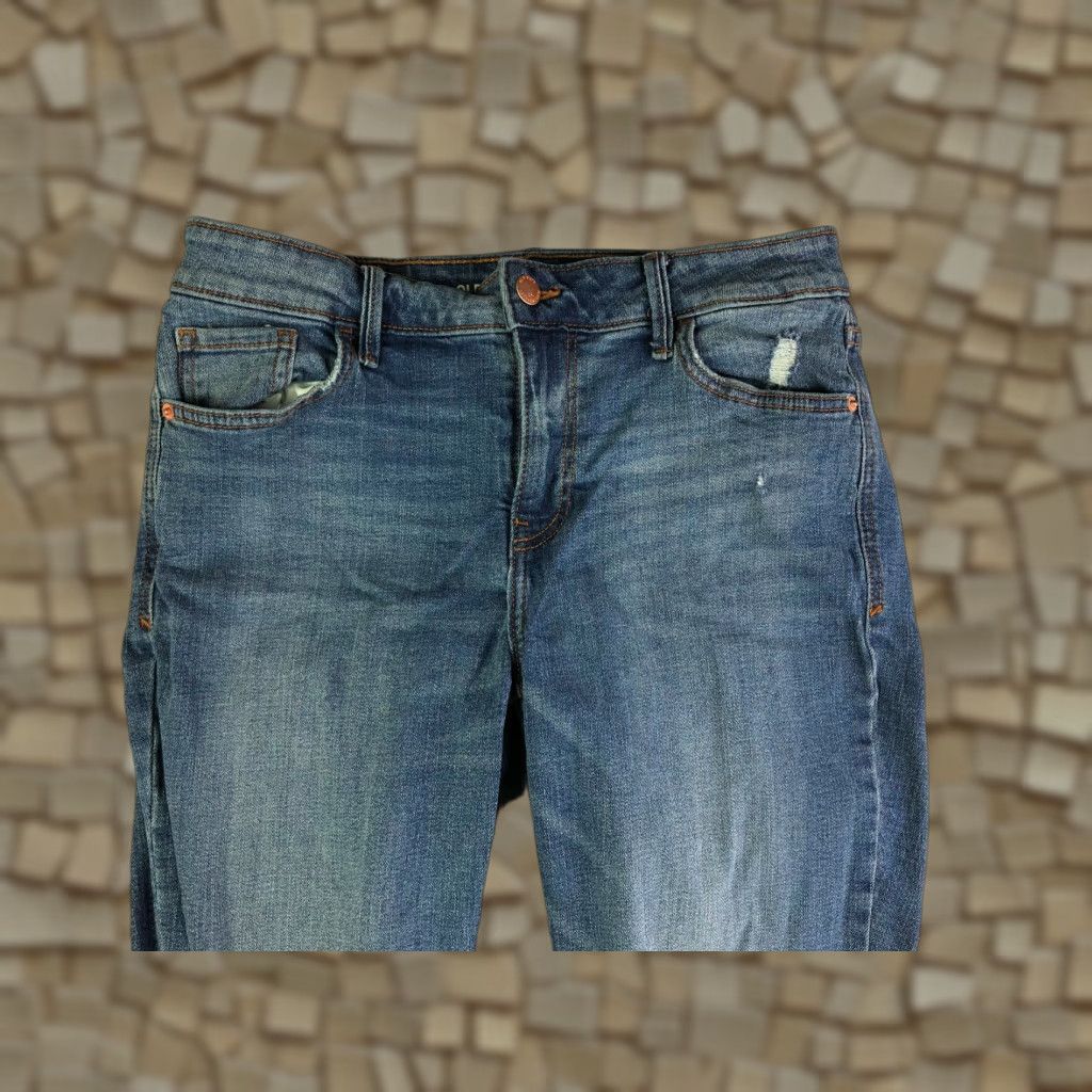 Old Navy Old Navy Rockstar Jeans Distressed Mid Rise Juniors Size 8 28x27 Blue Denim Women/Men’s? Size 30" / US 8 / IT 44 - 1 Thumbnail