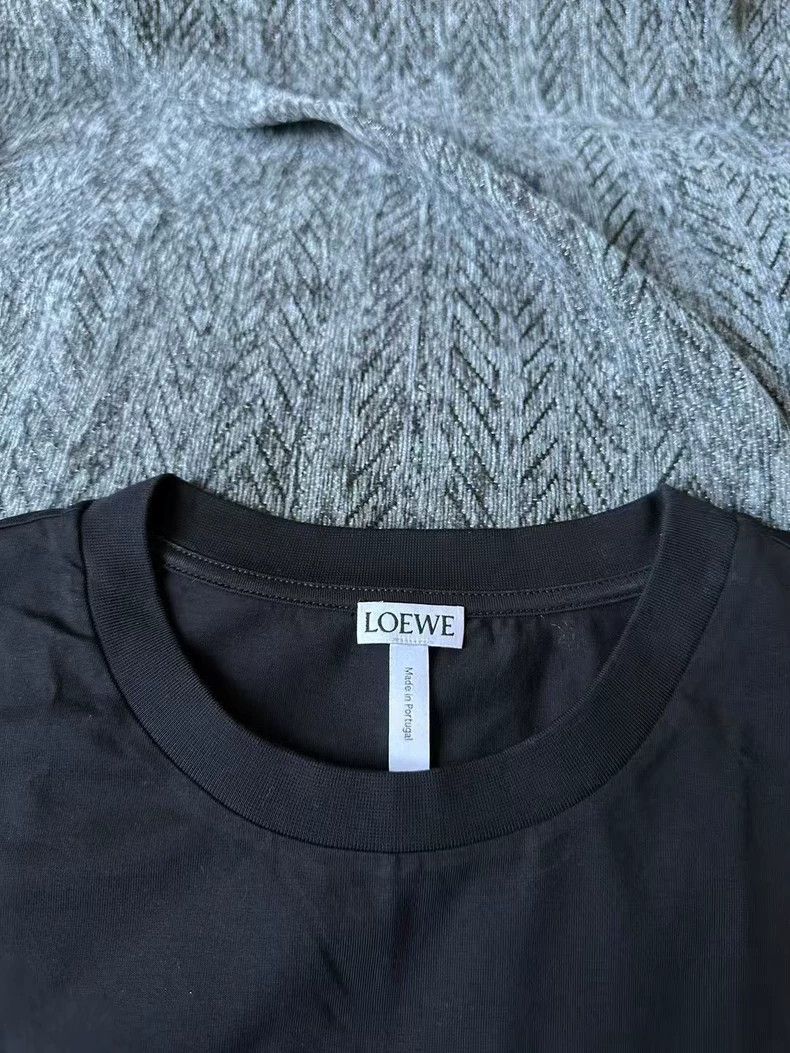 Loewe LOEWE Black embroidered logo short sleeve Size S / US 4 / IT 40 - 3 Thumbnail