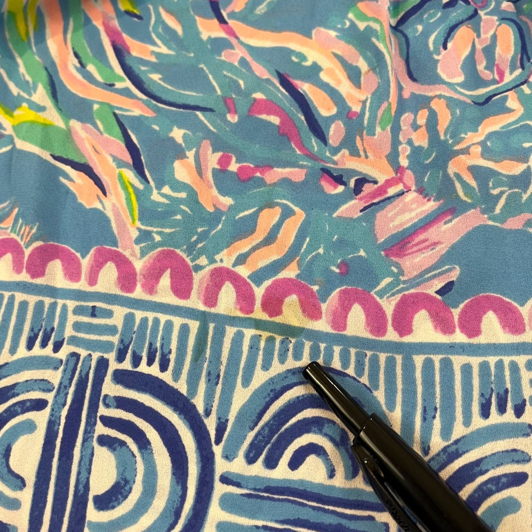Lilly Pulitzer Lilly Pulitzer Top Women Small Marilina Tunic Floral Pleated Flowy Pullover Prep Shirt Size S / US 4 / IT 40 - 7 Thumbnail