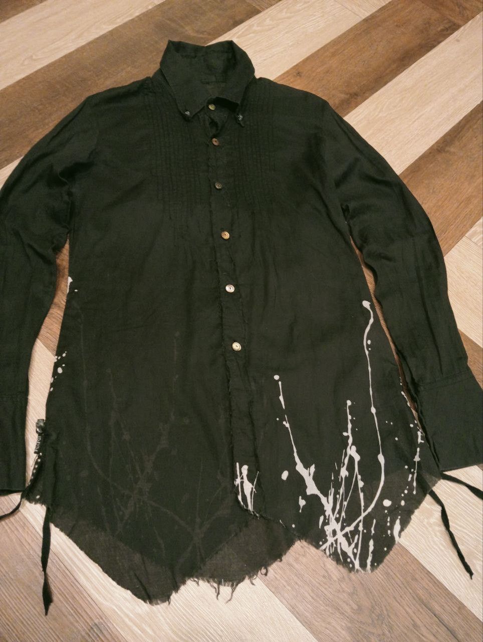 KMRii KMRii DISCHARGED LAYERED SHIRT Size US M / EU 48-50 / 2 - 3 Thumbnail