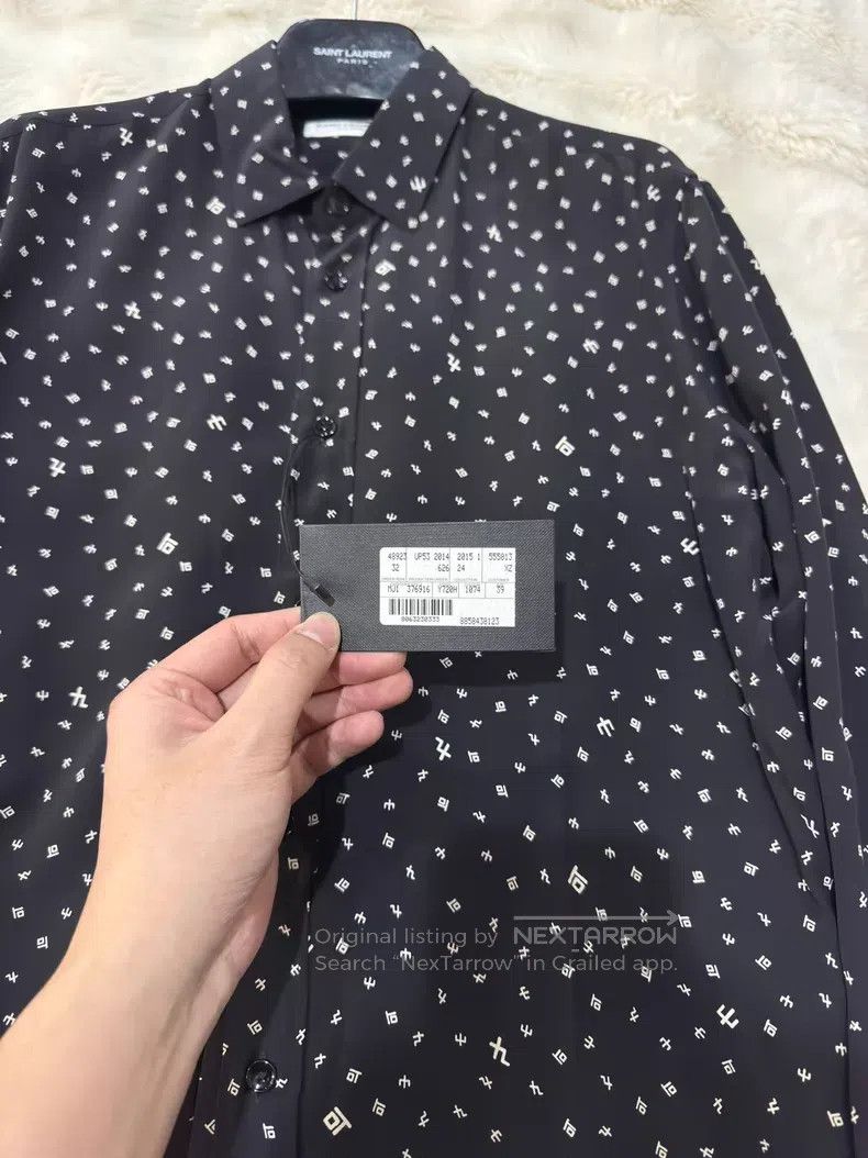 Saint Laurent Paris Saint Laurent Paris size 39 Symbol Pure Silk Shirt Size US M / EU 48-50 / 2 - 5 Thumbnail