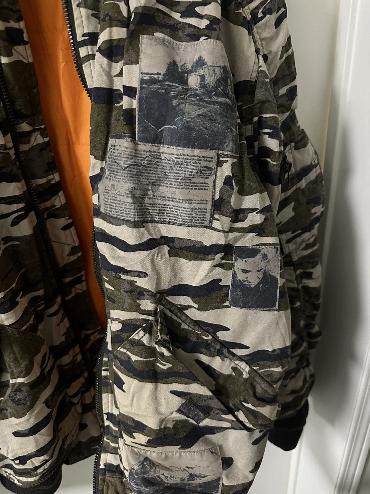 Japanese Brand Raf Simons Riot Style Vintage Divided Camo Bomber Jacket Size US L / EU 52-54 / 3 - 6 Thumbnail