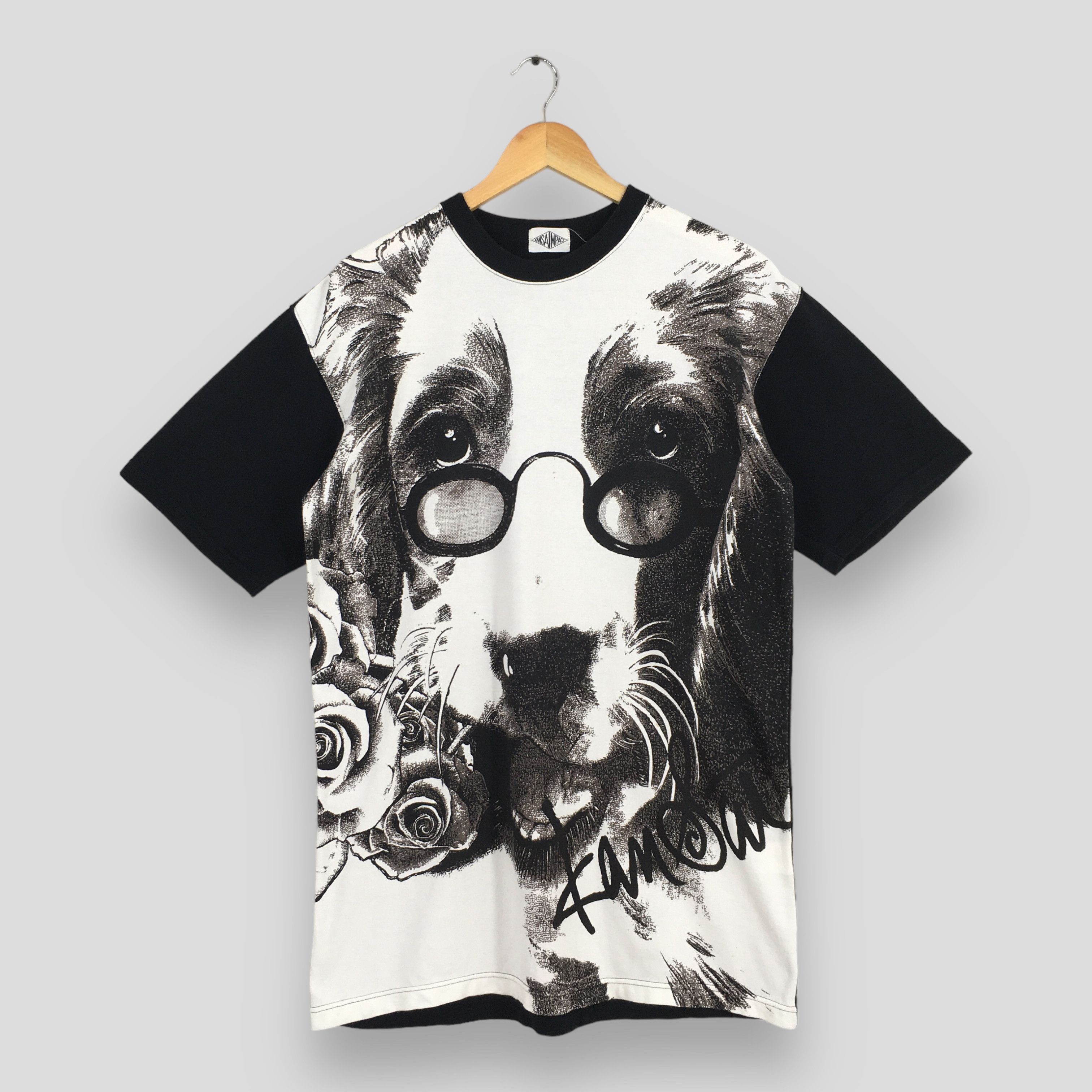 Japanese Brand × Kansai Yamamoto Vintage Kansai Yamamoto Impact Black Tshirt Medium Size US M / EU 48-50 / 2 - 1 Thumbnail