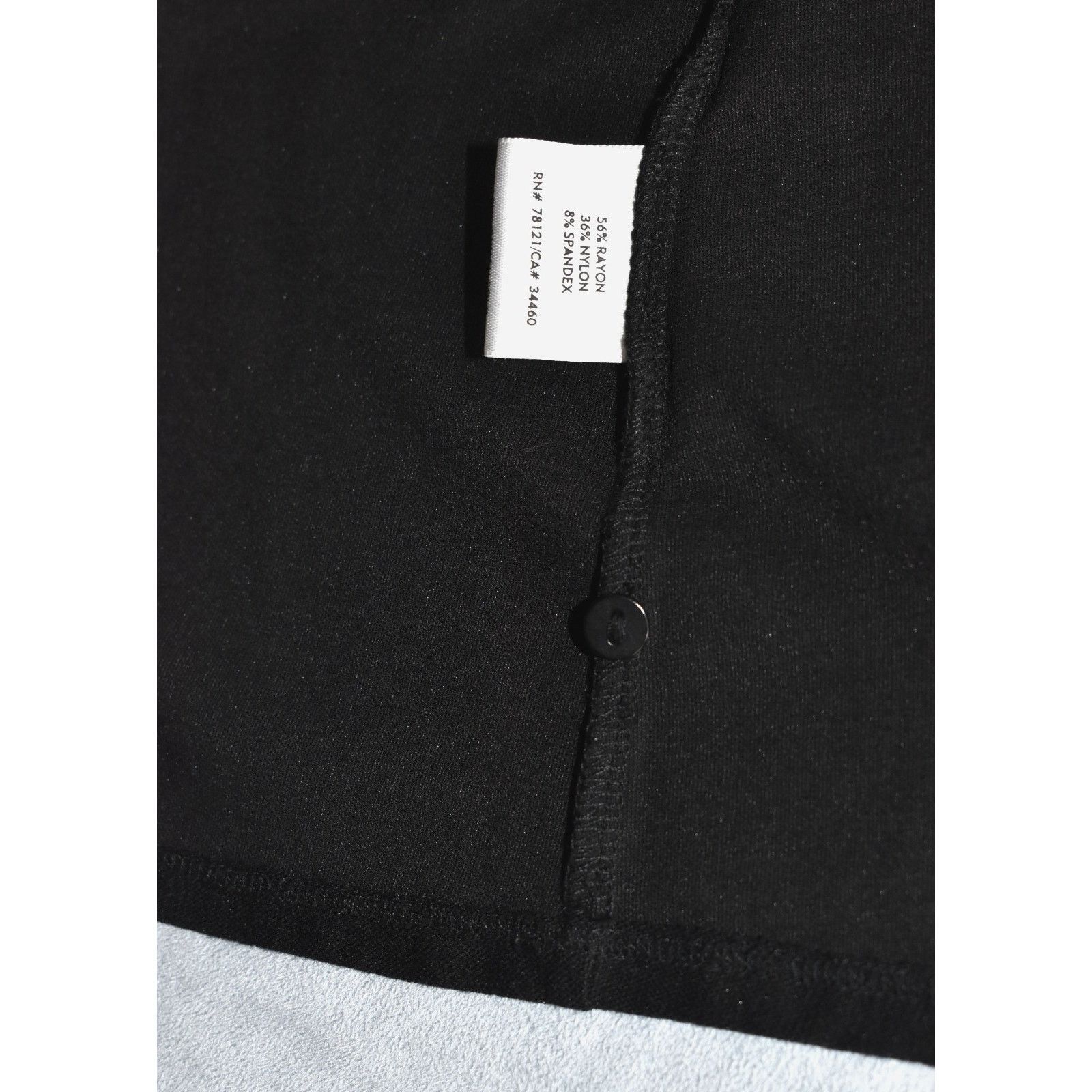 Eileen Fisher EILEEN FISHER Black Rayon Button Front Tunic Shirt Top Sz M Size M / US 6-8 / IT 42-44 - 5 Thumbnail