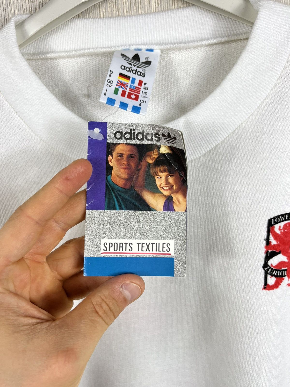 Adidas Vintage 90s Adidas soccer Zurich Italia sweatshirt crewneck Size US XL / EU 56 / 4 - 15 Thumbnail